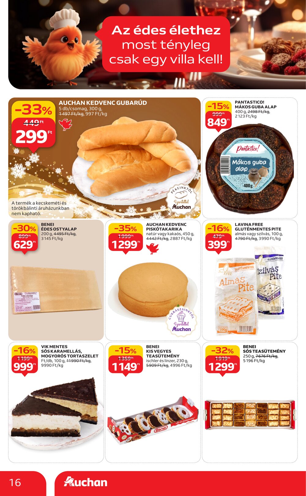 Auchan akciós újság 2025.11.20-tól - 16. oldal.