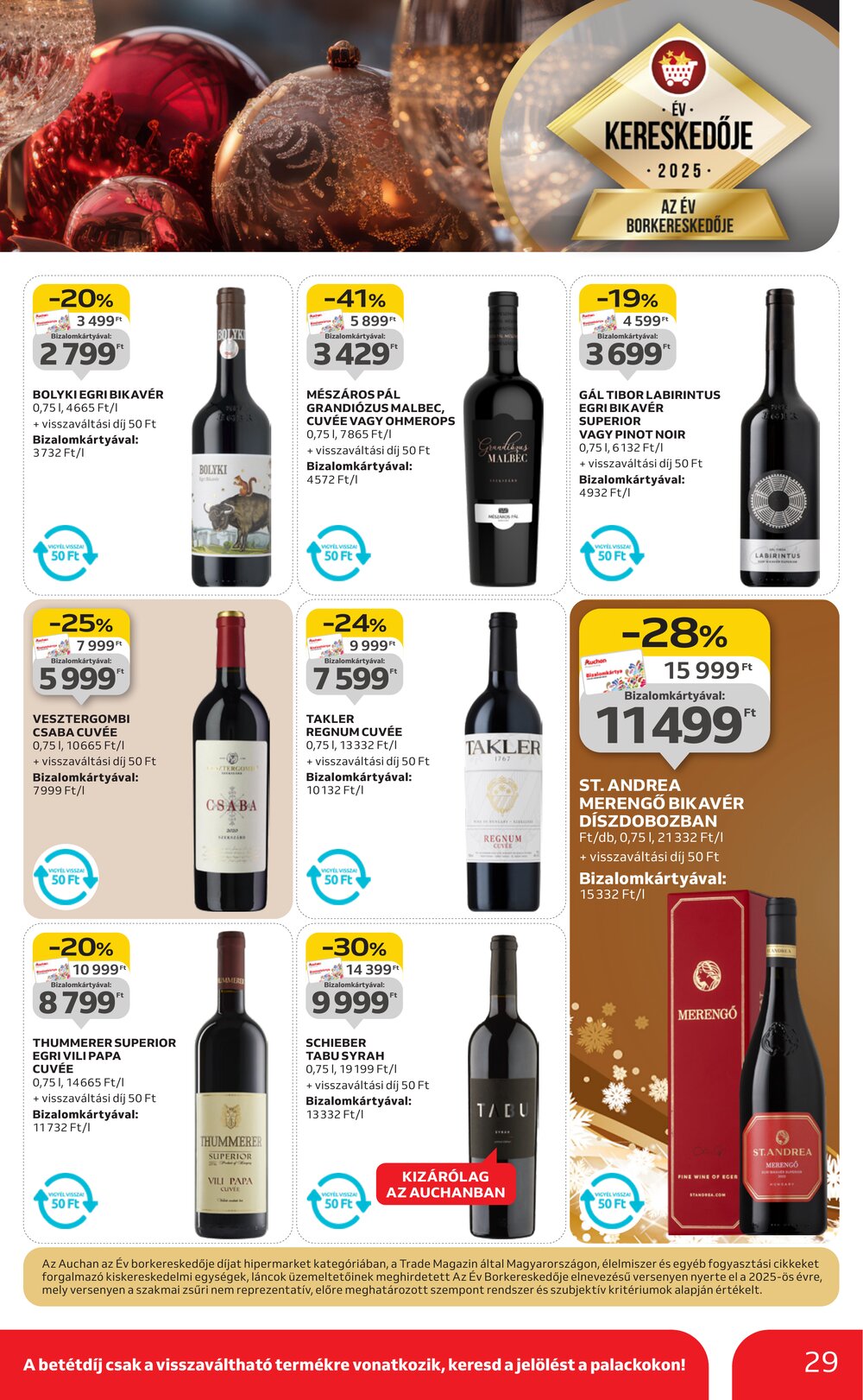 Auchan akciós újság 2025.11.20-tól - 29. oldal.