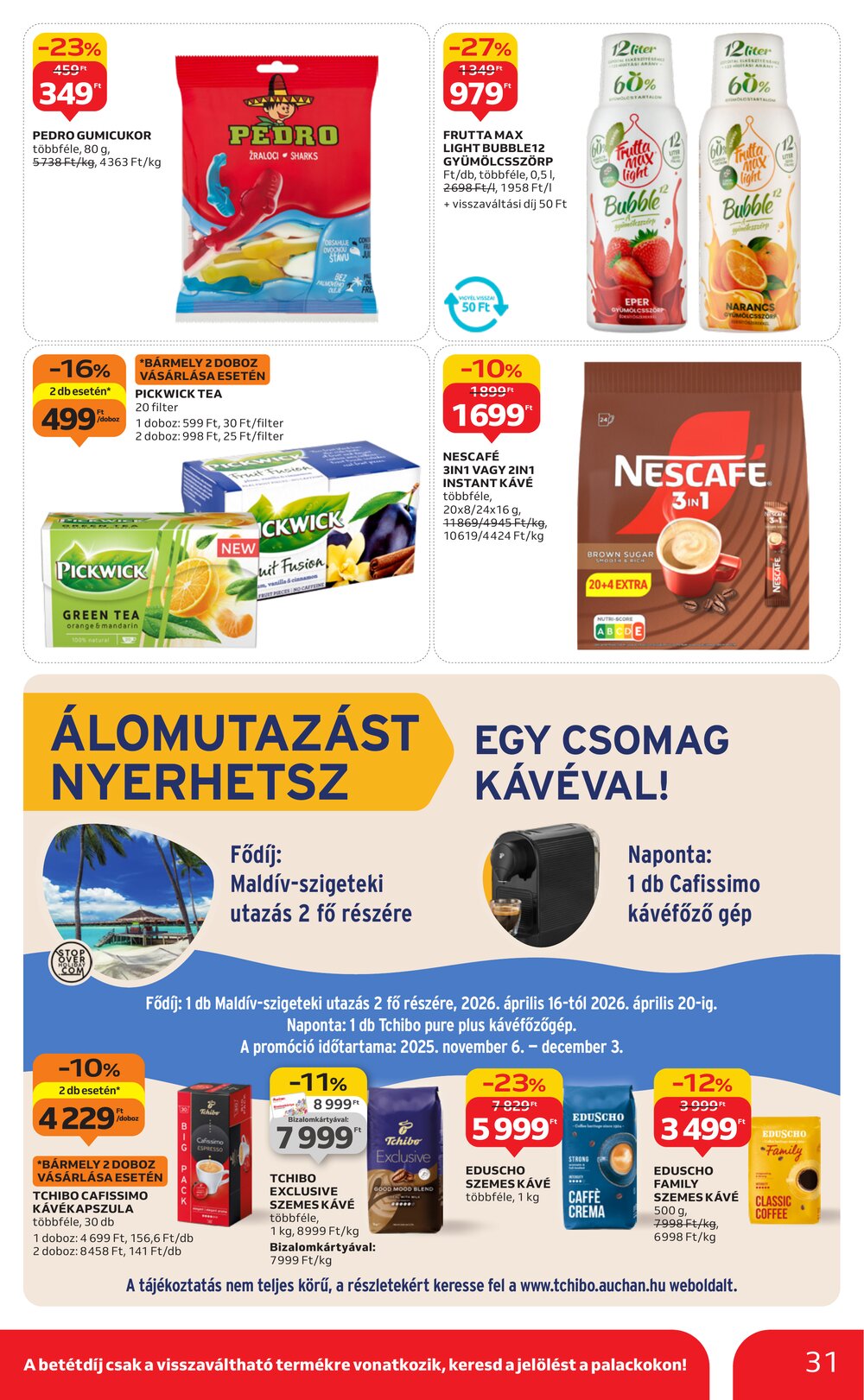 Auchan akciós újság 2025.11.20-tól - 31. oldal.