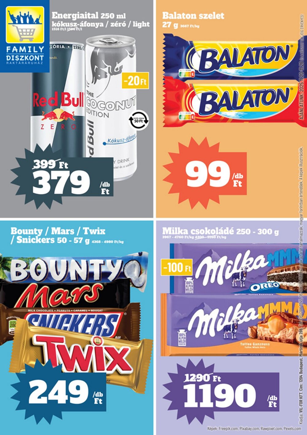 Family Diszkont akciós újság 2025.11.20-tól - 1. oldal.
