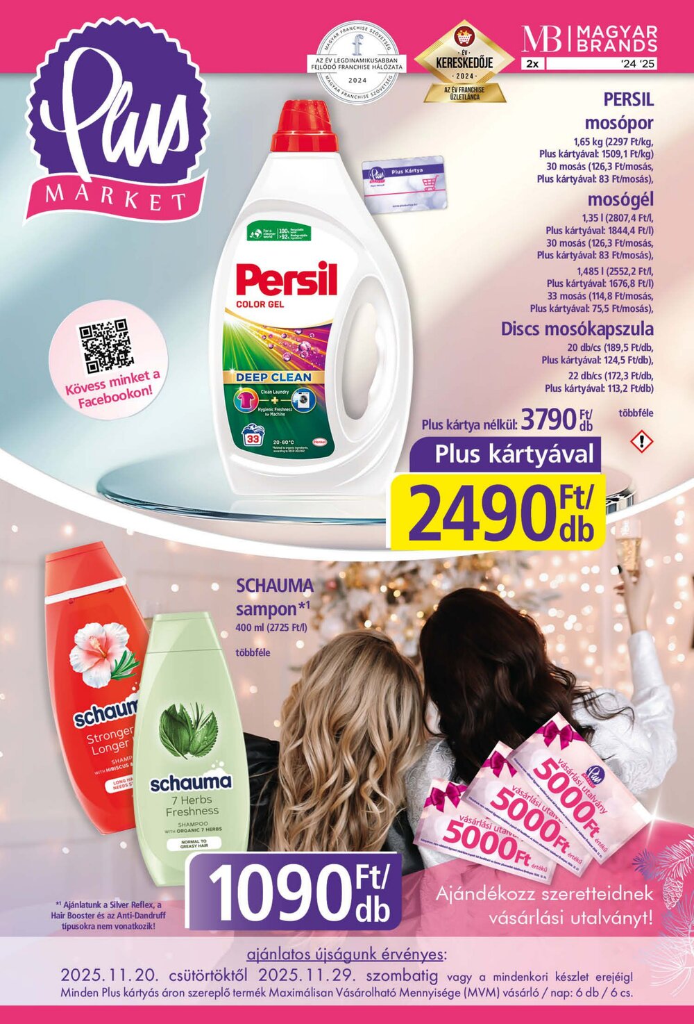 PlusMarket akciós újság 2025.11.20-tól - 1. oldal.