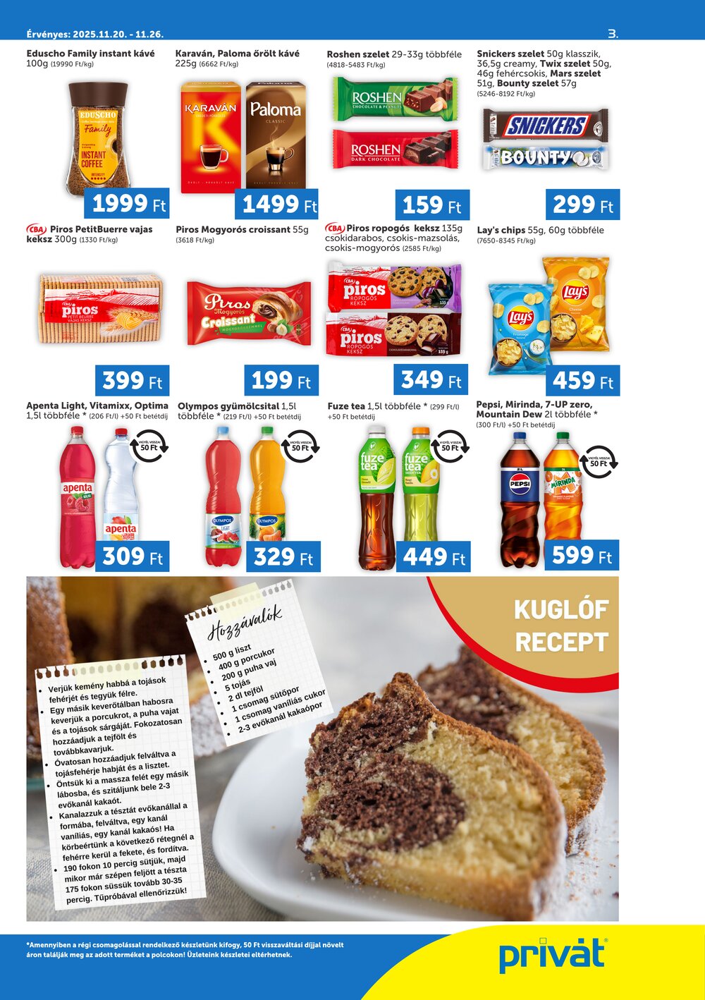 Privát akciós újság 2025.11.20-tól - 3. oldal.