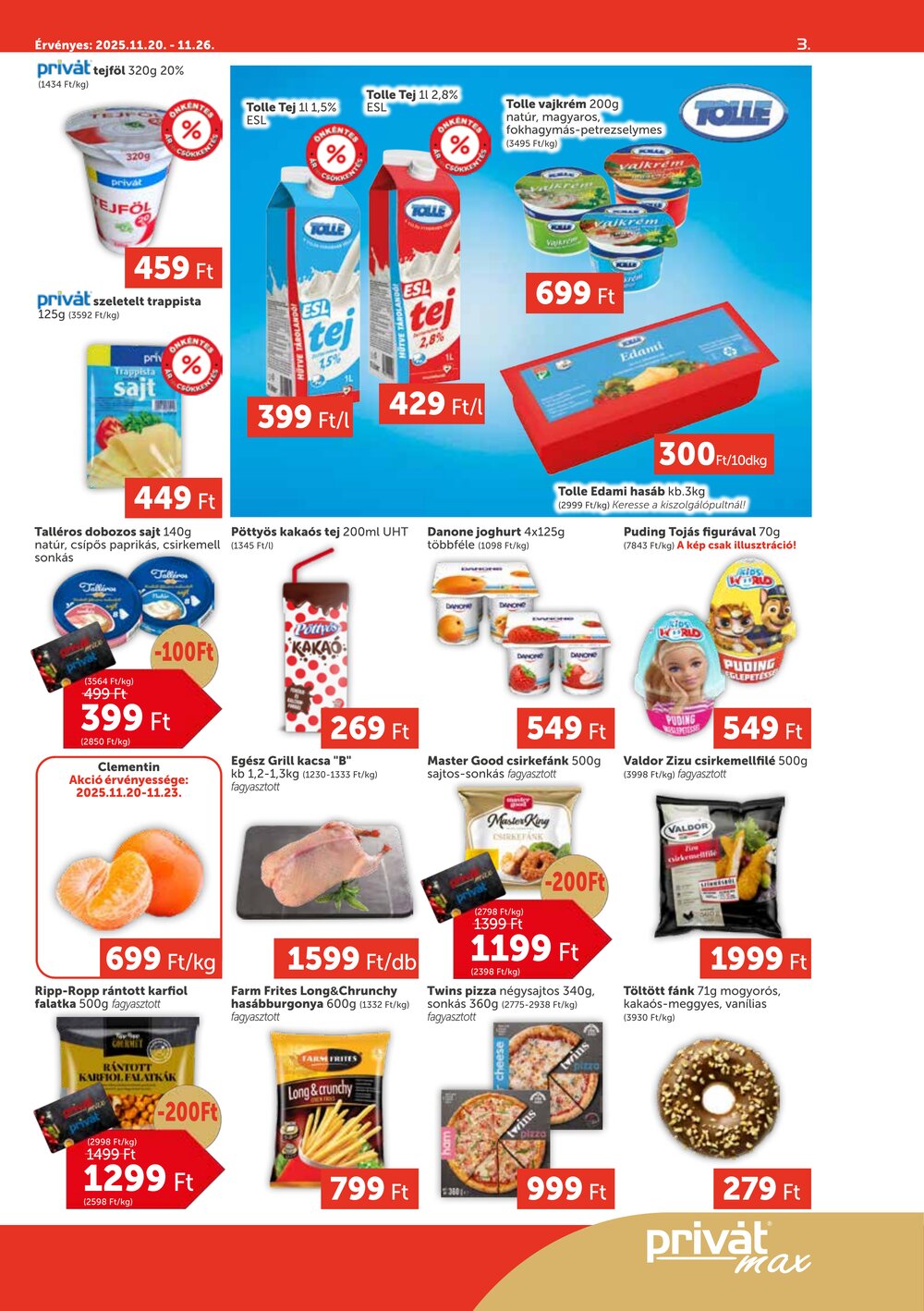 Privát akciós újság 2025.11.20-tól - 3. oldal.
