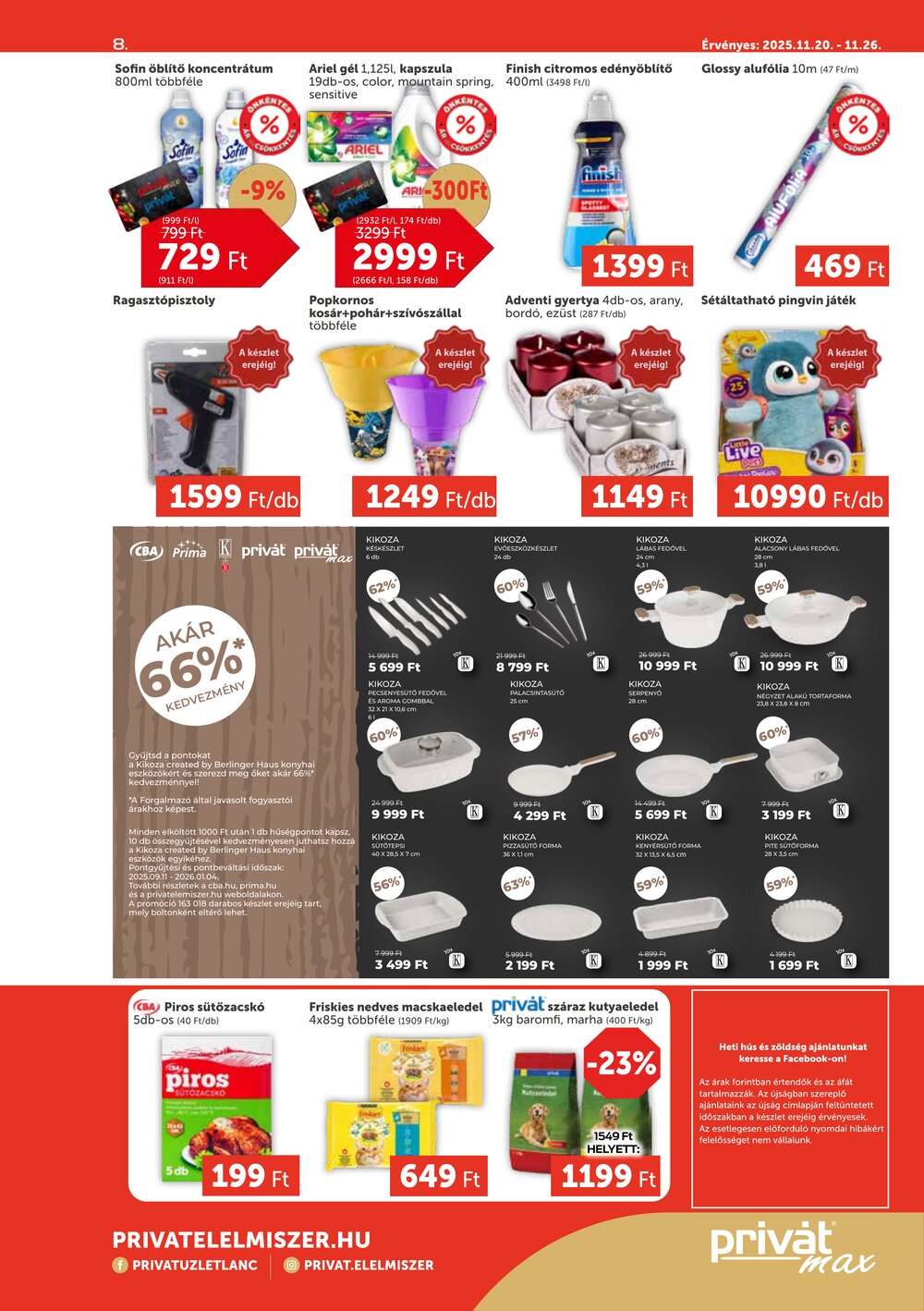 Privát akciós újság 2025.11.20-tól - 8. oldal.