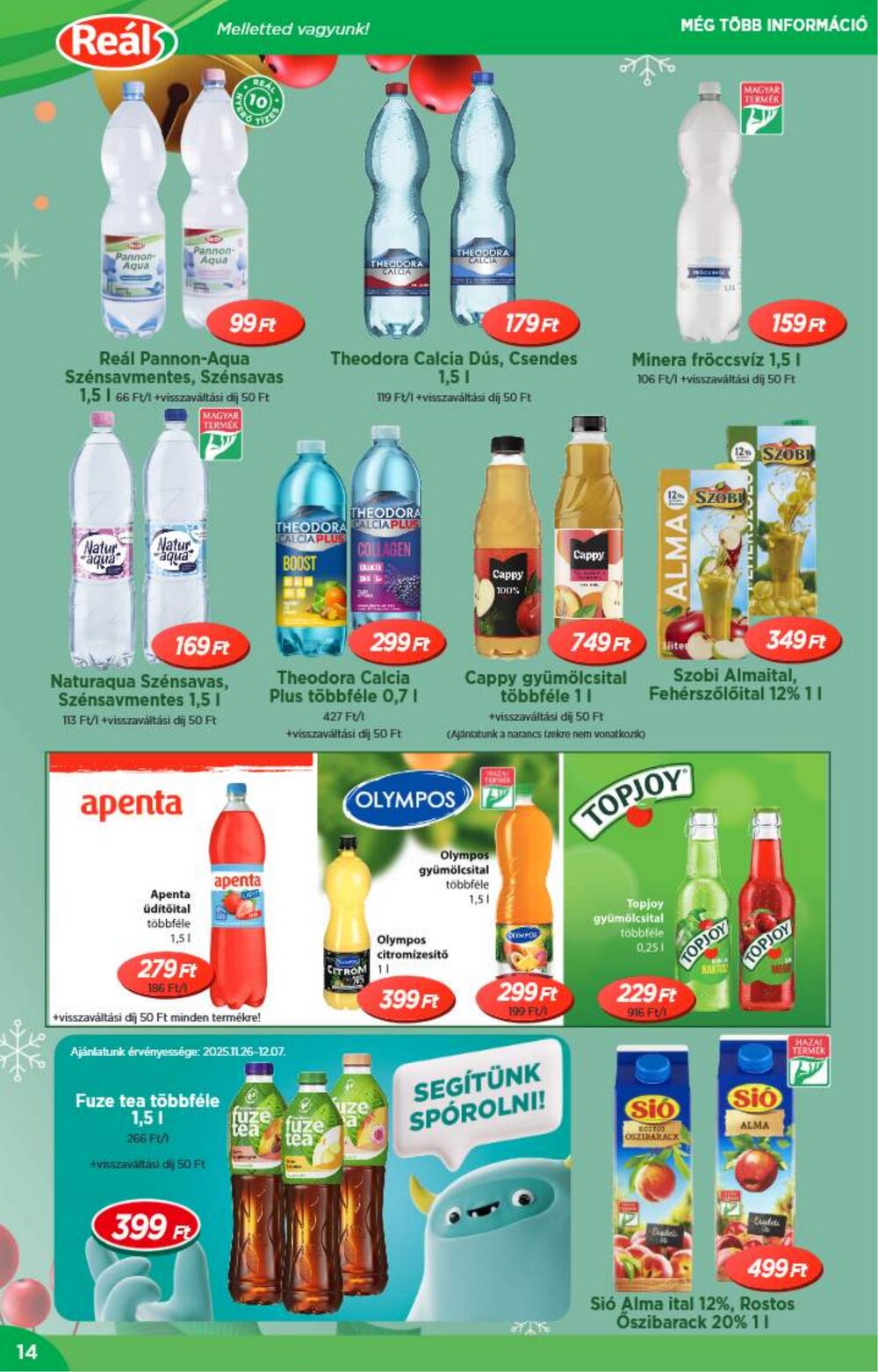Reál akciós újság 2025.11.26-tól - 14. oldal.