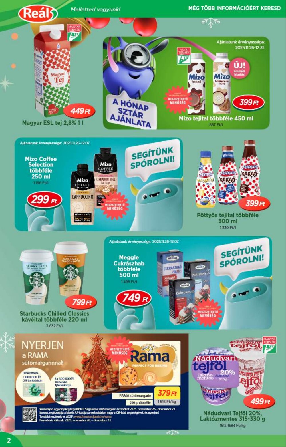 Reál akciós újság 2025.11.26-tól - 2. oldal.
