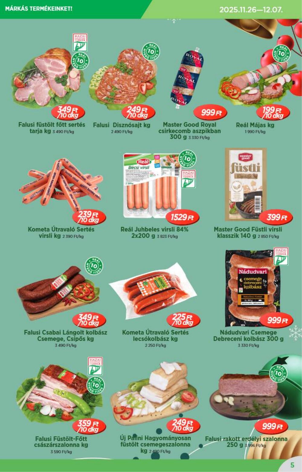 Reál akciós újság 2025.11.26-tól - 5. oldal.