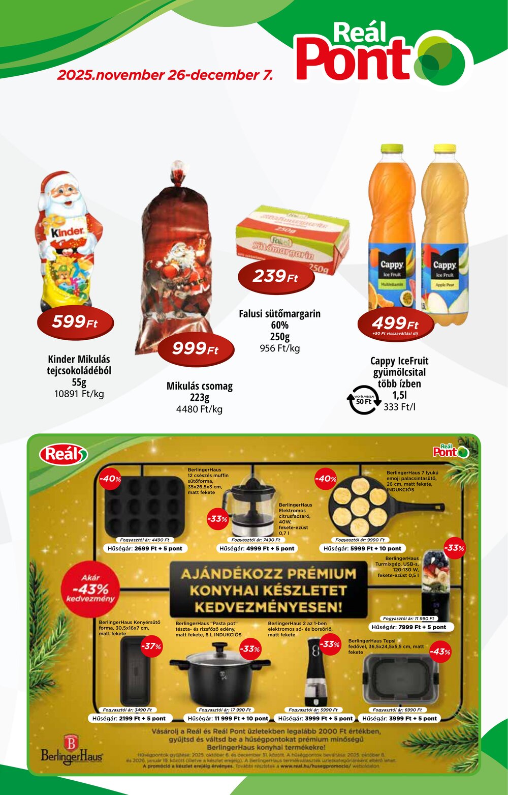 Reál akciós újság 2025.11.26-tól - 1. oldal.
