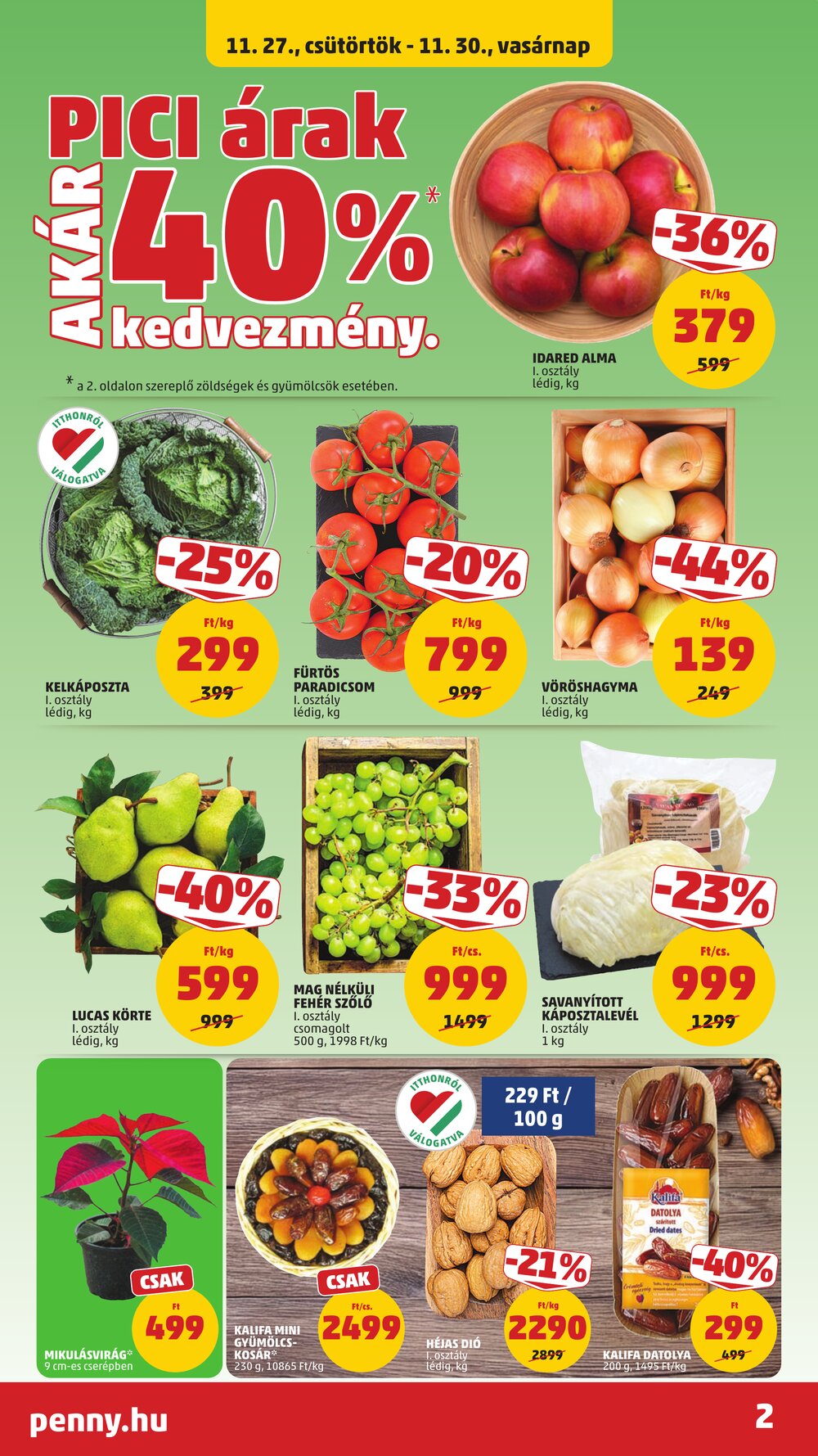 Penny Market akciós újság 2025.11.27-től - 2. oldal.