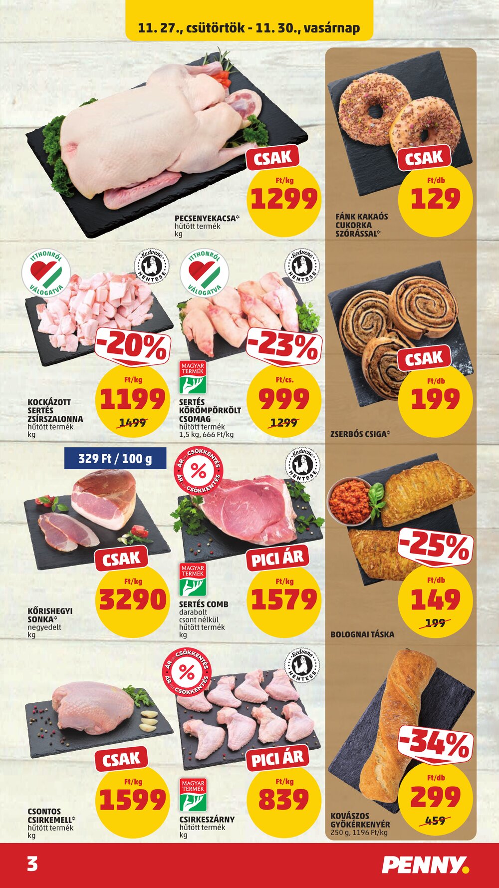 Penny Market akciós újság 2025.11.27-től - 3. oldal.