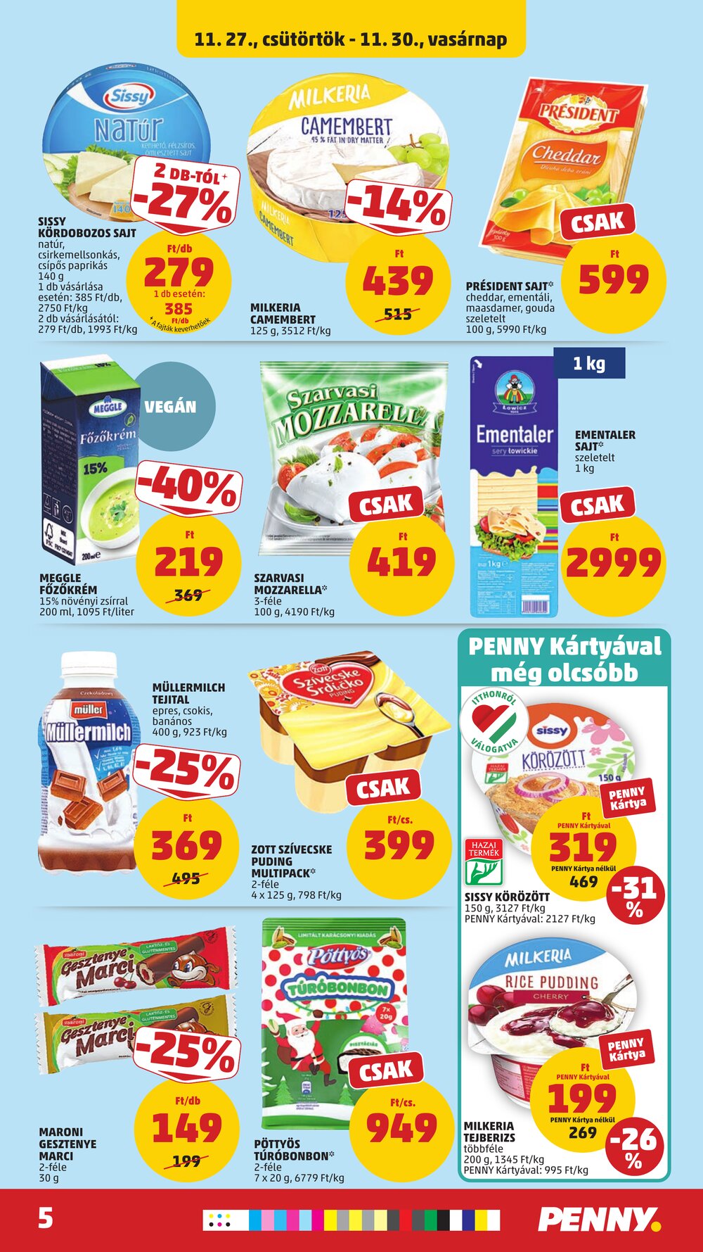 Penny Market akciós újság 2025.11.27-től - 5. oldal.
