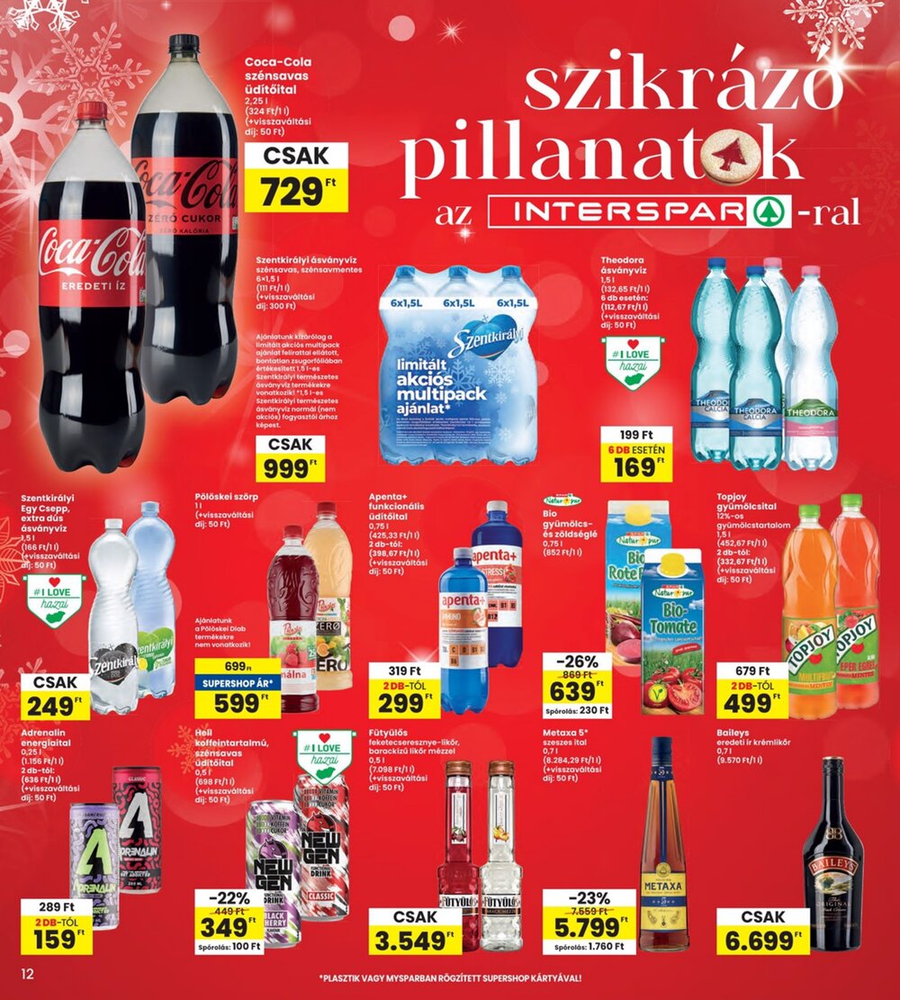 Interspar akciós újság 2025.11.27-től - 12. oldal.