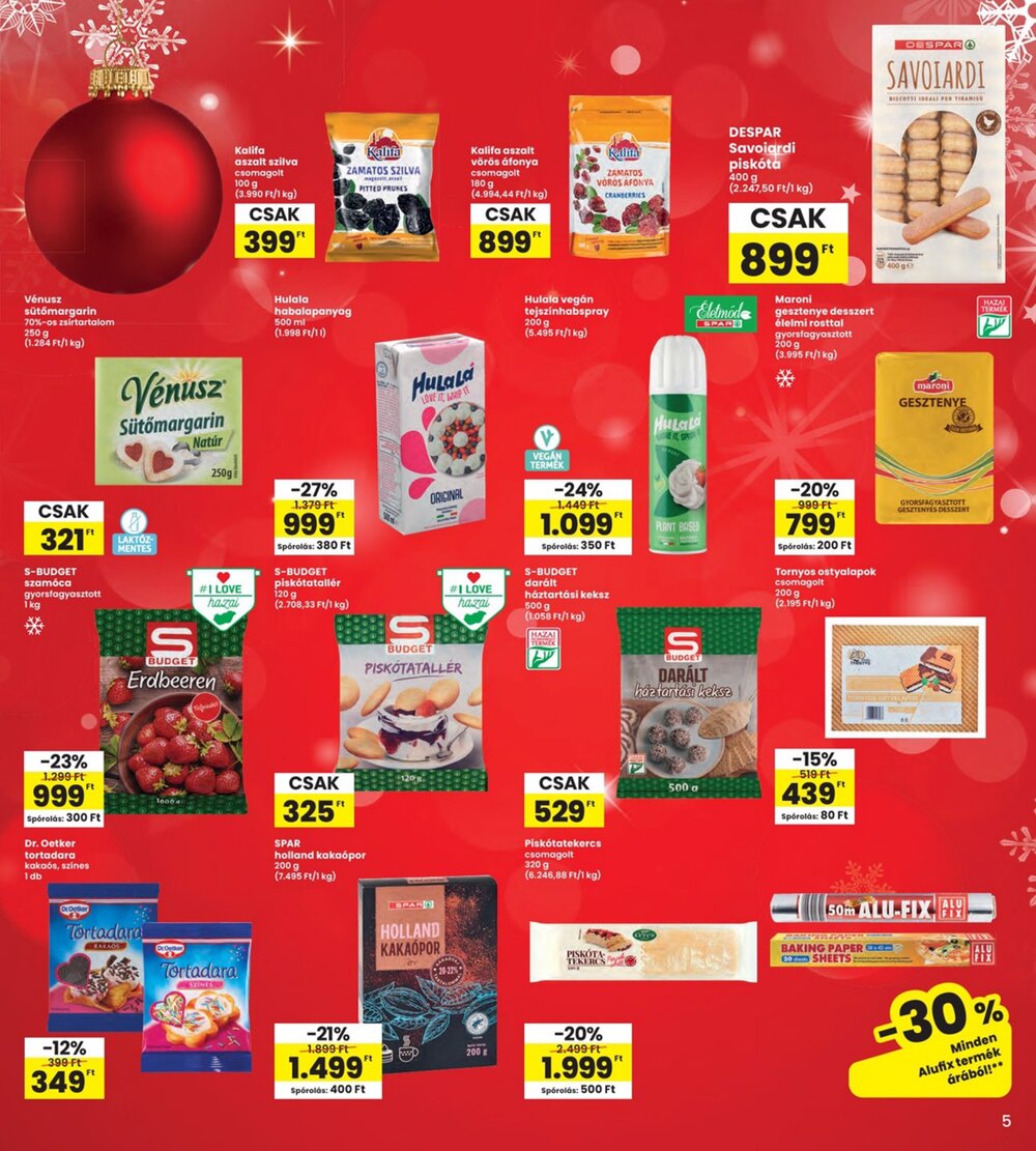 Interspar akciós újság 2025.11.27-től - 5. oldal.