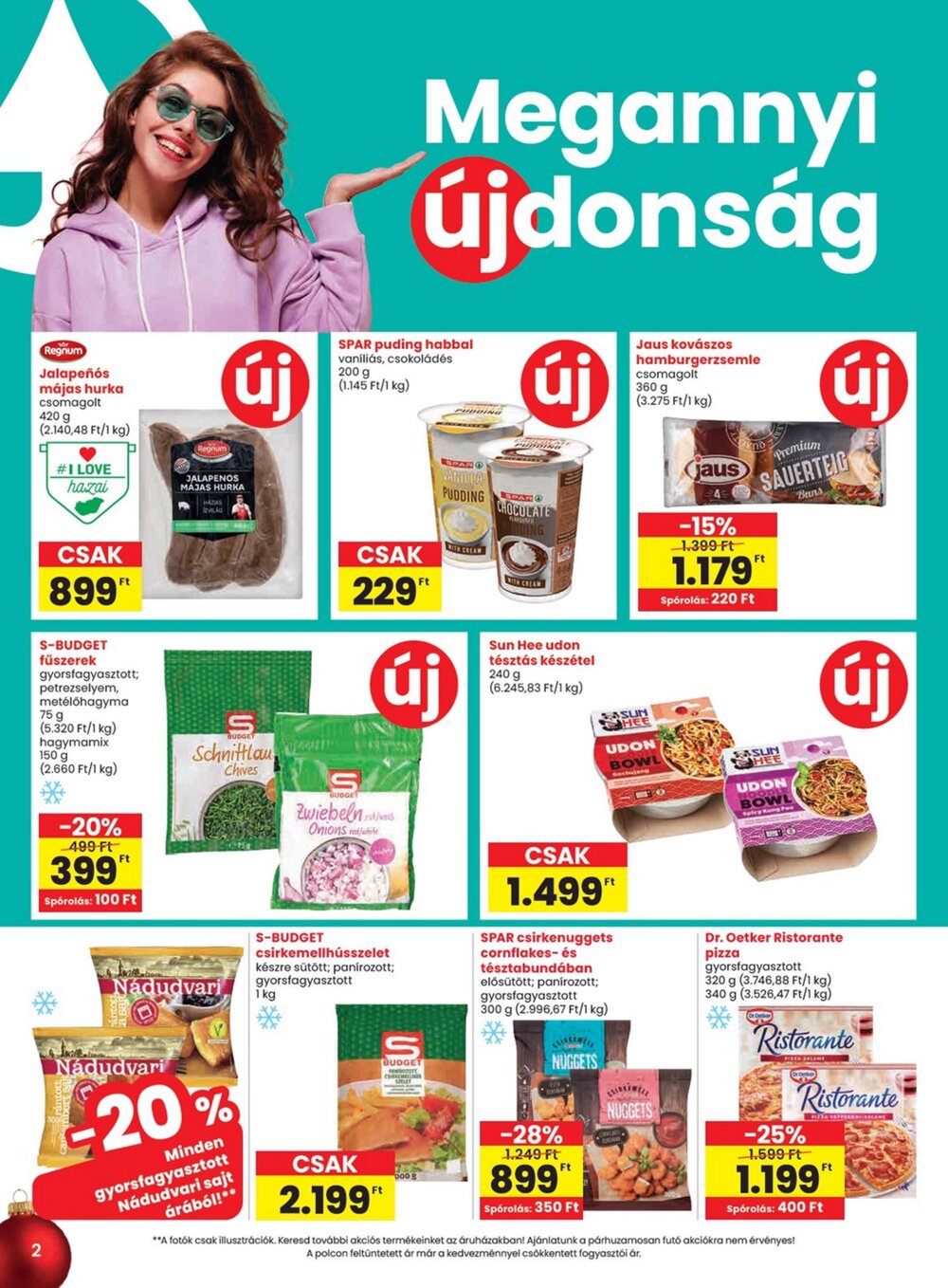 Spar akciós újság 2025.11.27-től - 2. oldal.