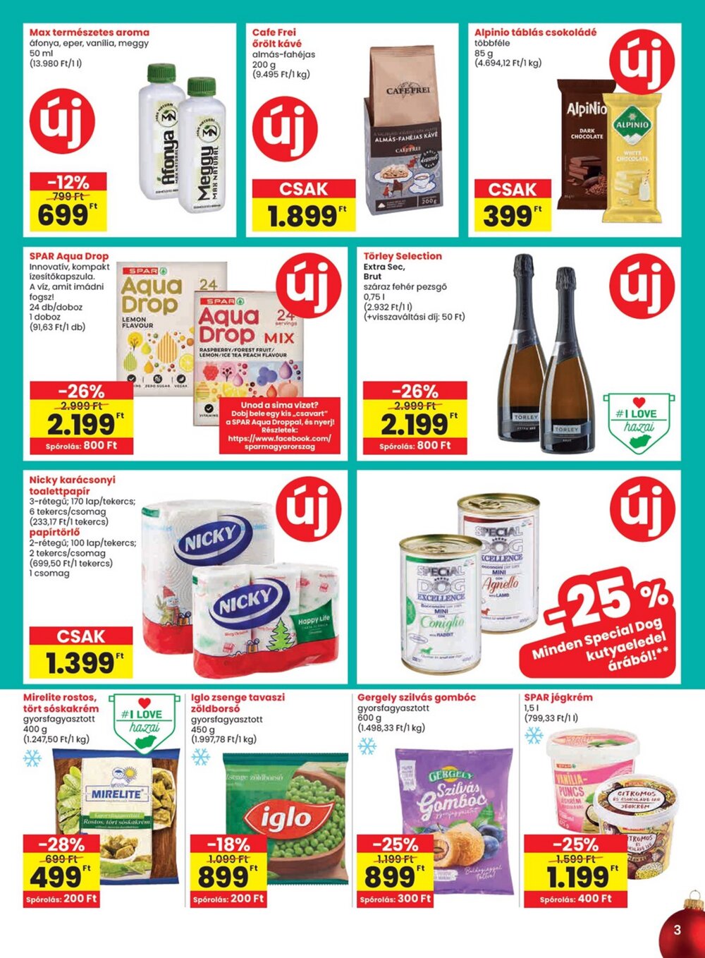Spar akciós újság 2025.11.27-től - 3. oldal.