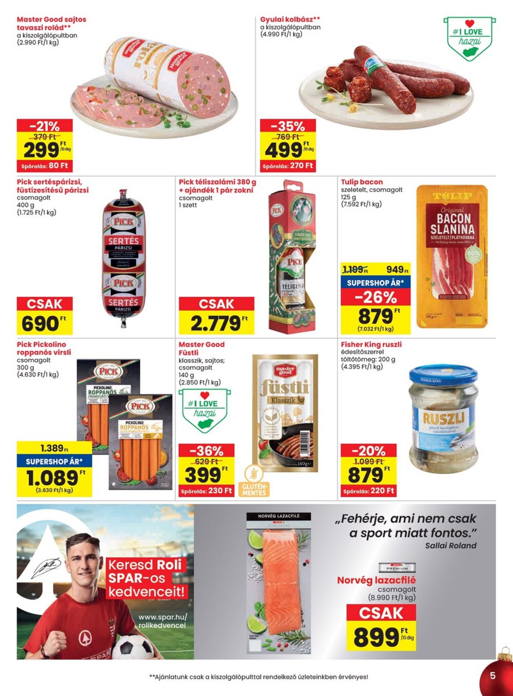 Spar akciós újság 2025.11.27-től - 5. oldal.