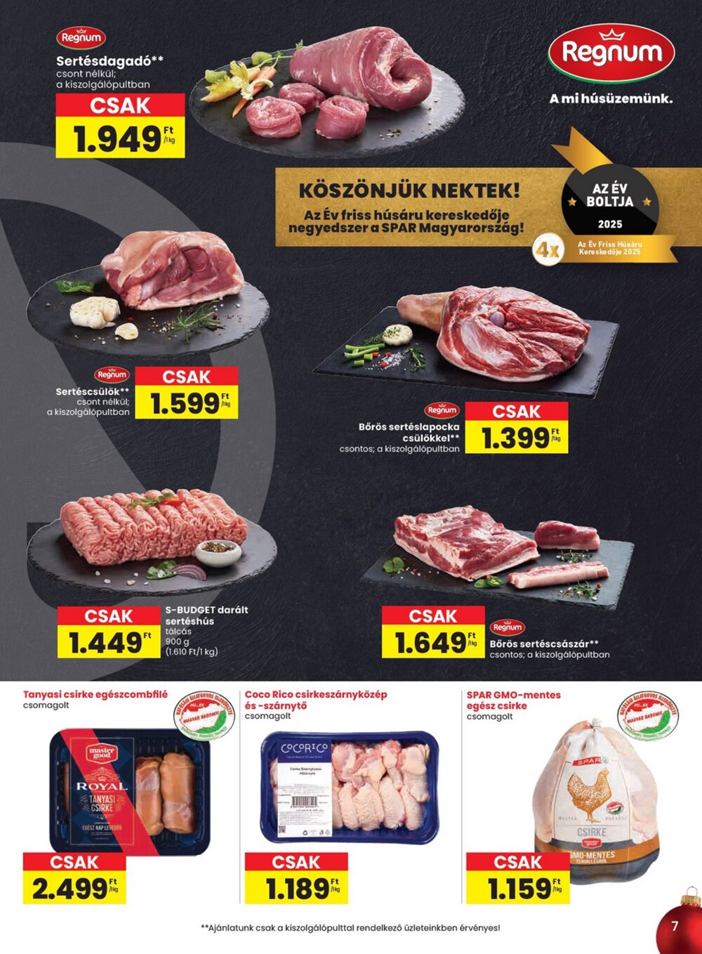 Spar akciós újság 2025.11.27-től - 7. oldal.