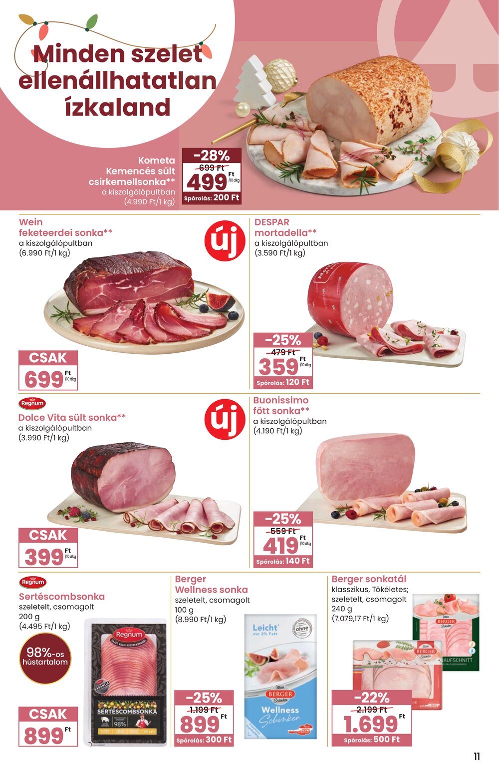 Spar akciós újság 2025.11.27-től - 11. oldal.