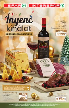 Spar akciós újság 2025.11.27-től