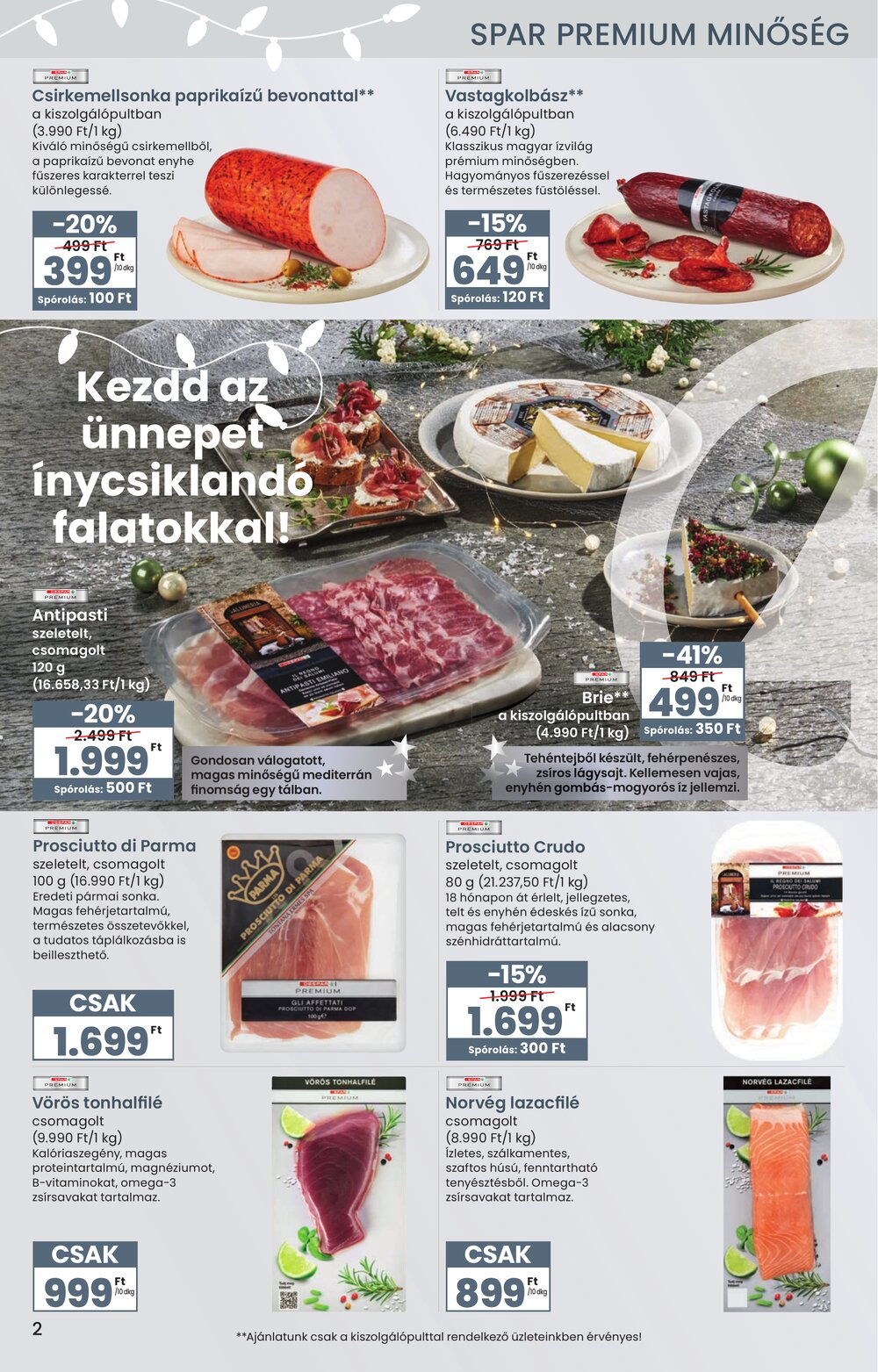 Spar akciós újság 2025.11.27-től - 2. oldal.