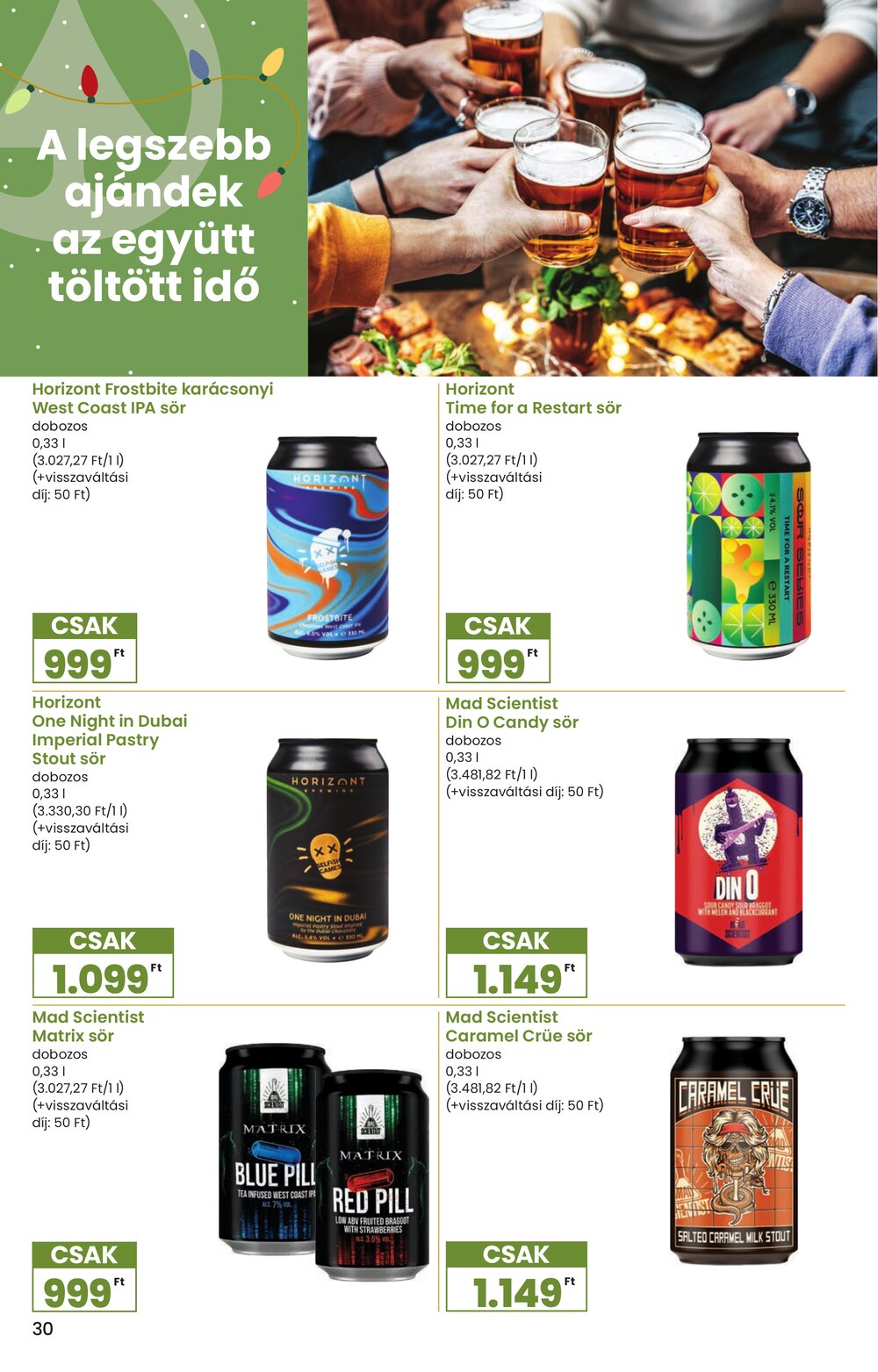 Spar akciós újság 2025.11.27-től - 30. oldal.