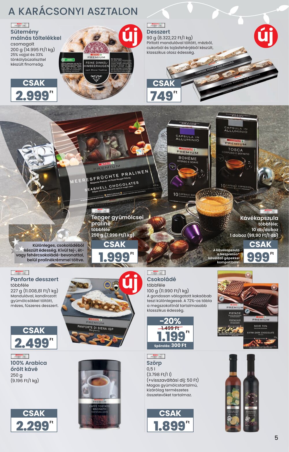 Spar akciós újság 2025.11.27-től - 5. oldal.