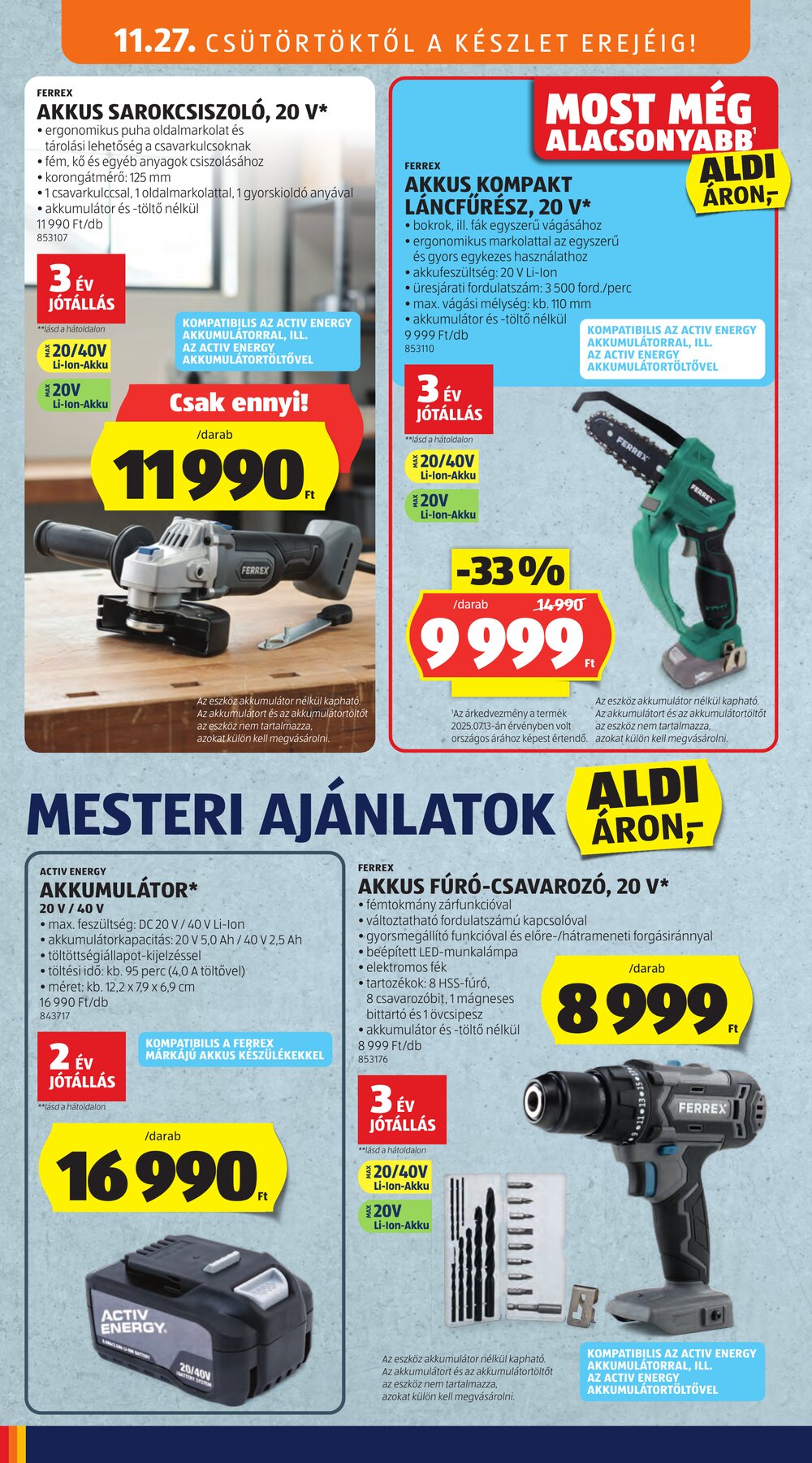 Aldi akciós újság 2025.11.27-től - 34. oldal.