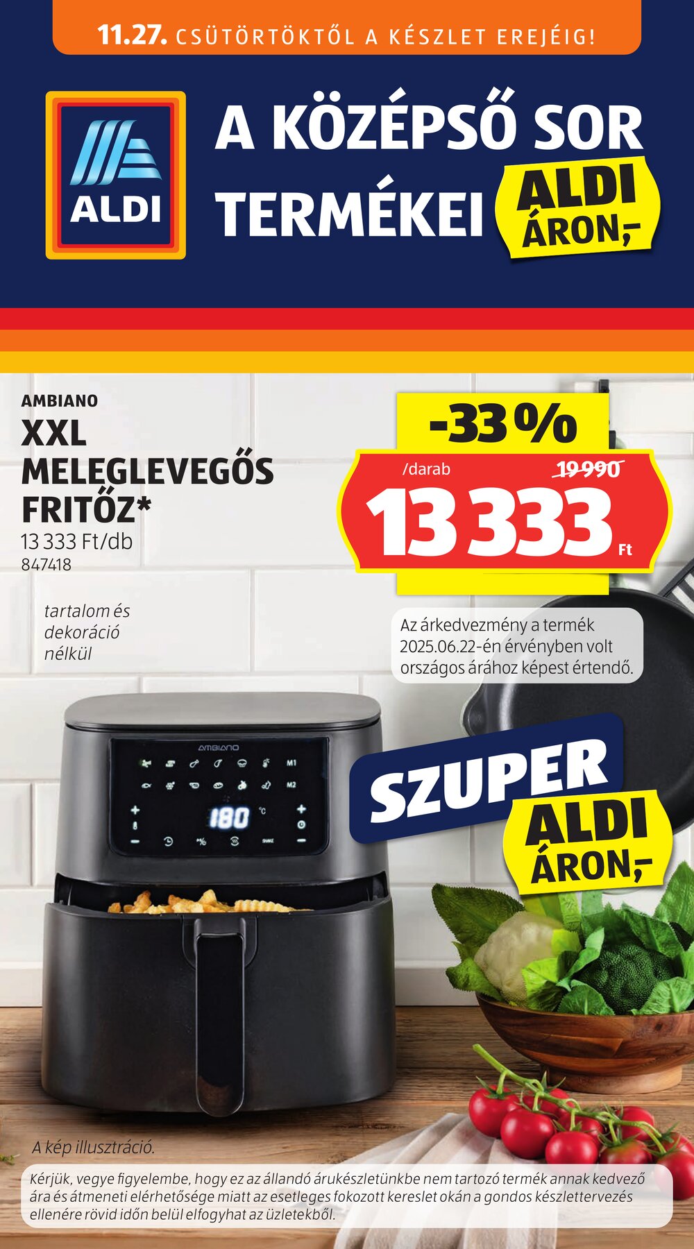 Aldi akciós újság 2025.11.27-től - 1. oldal.