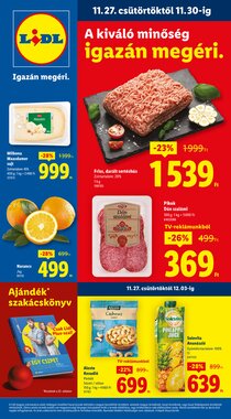 Lidl akciós újság 2025.11.27-től
