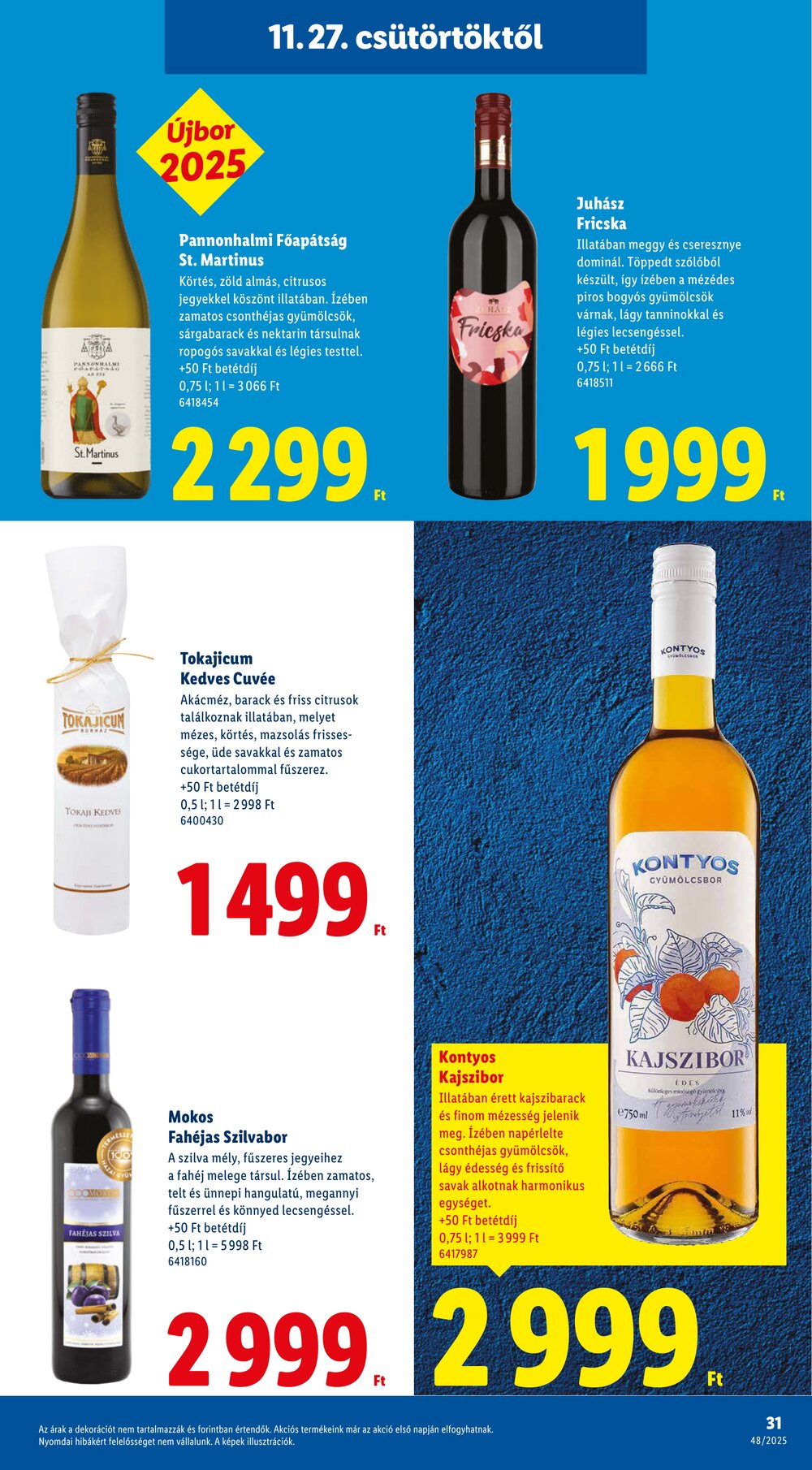 Lidl akciós újság 2025.11.27-től - 31. oldal.