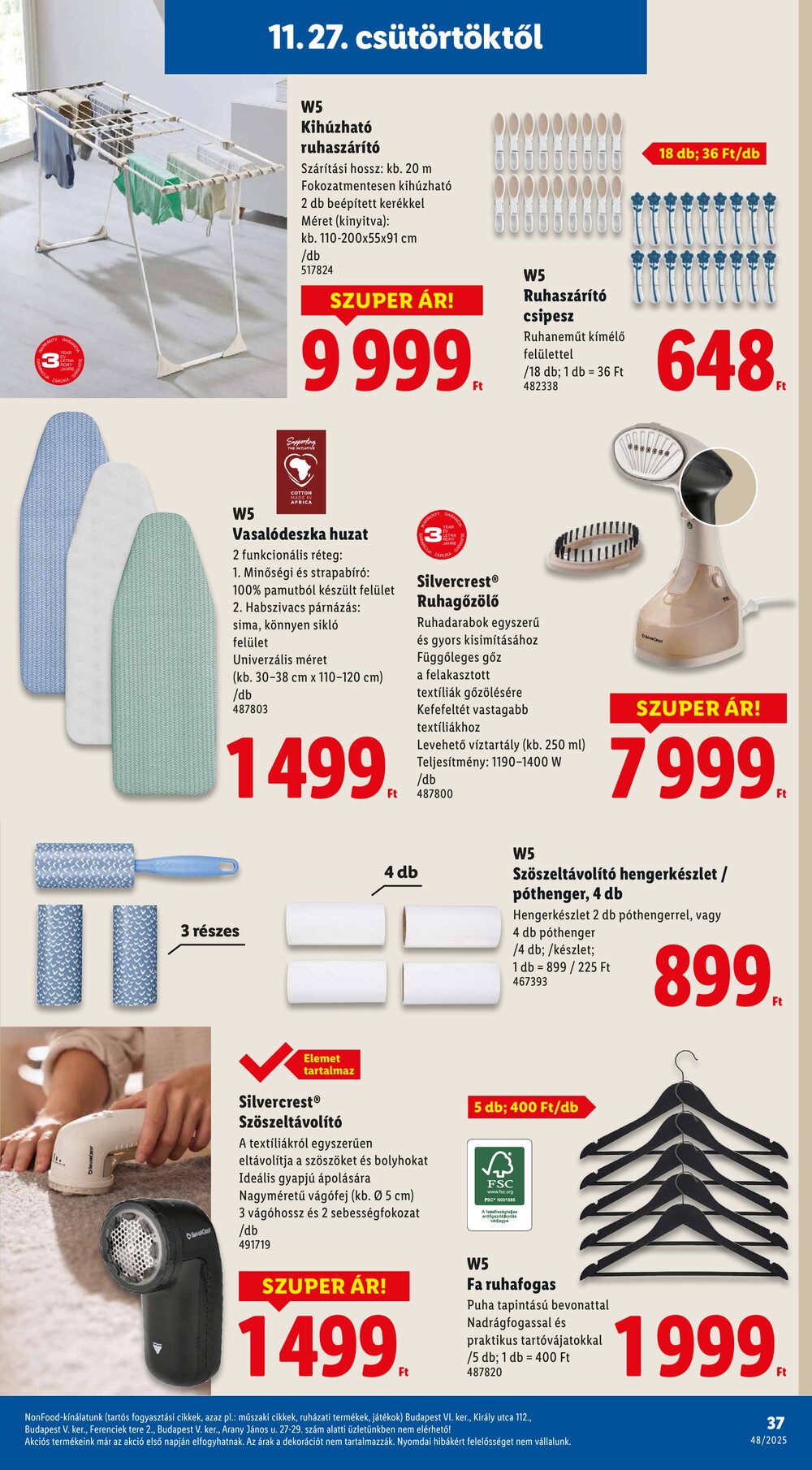 Lidl akciós újság 2025.11.27-től - 37. oldal.