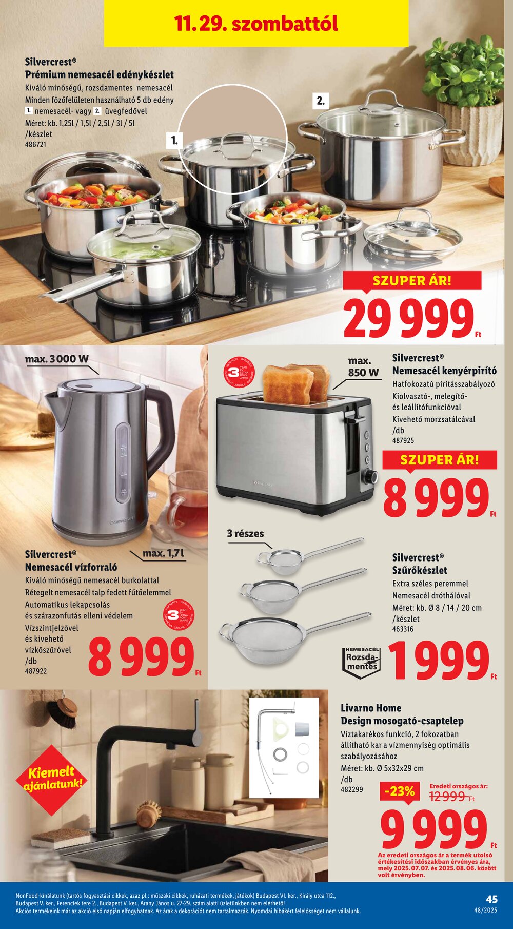 Lidl akciós újság 2025.11.27-től - 45. oldal.