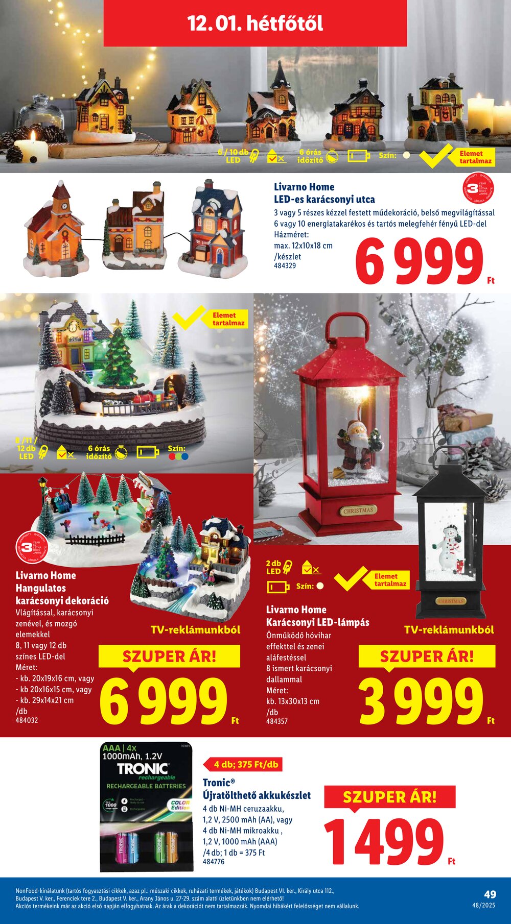 Lidl akciós újság 2025.11.27-től - 49. oldal.