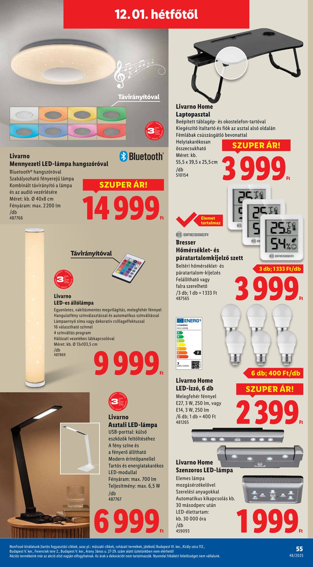 Lidl akciós újság 2025.11.27-től - 55. oldal.