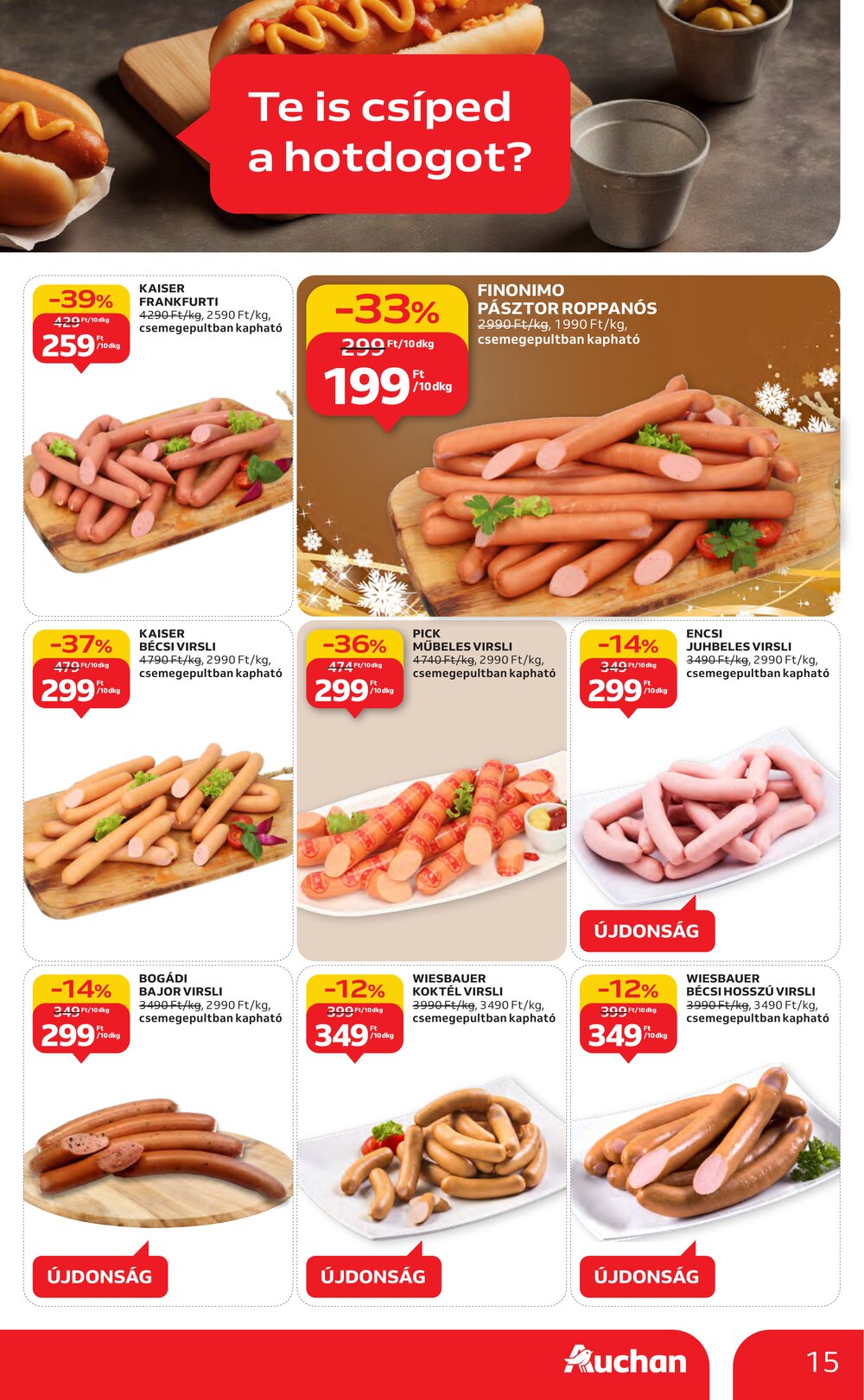 Auchan akciós újság 2025.11.27-től - 15. oldal.