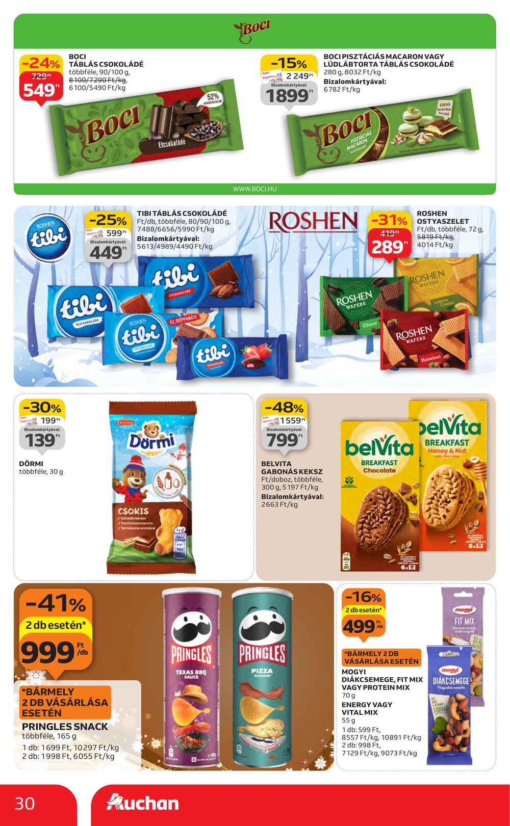 Auchan akciós újság 2025.11.27-től - 30. oldal.