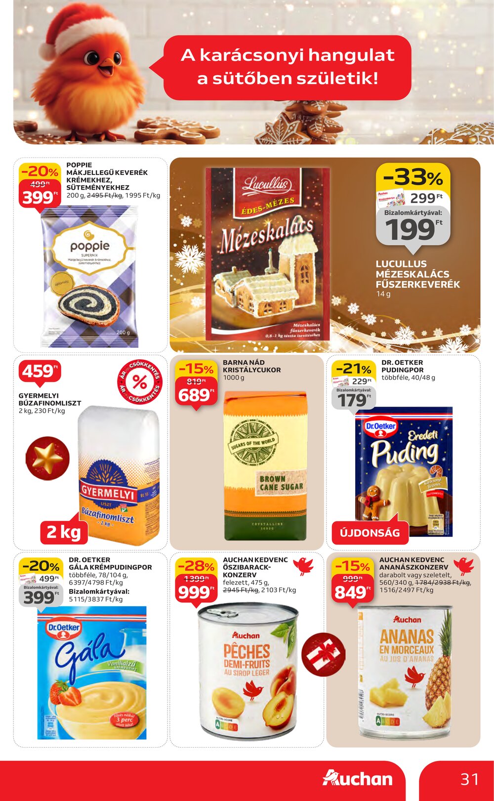 Auchan akciós újság 2025.11.27-től - 31. oldal.