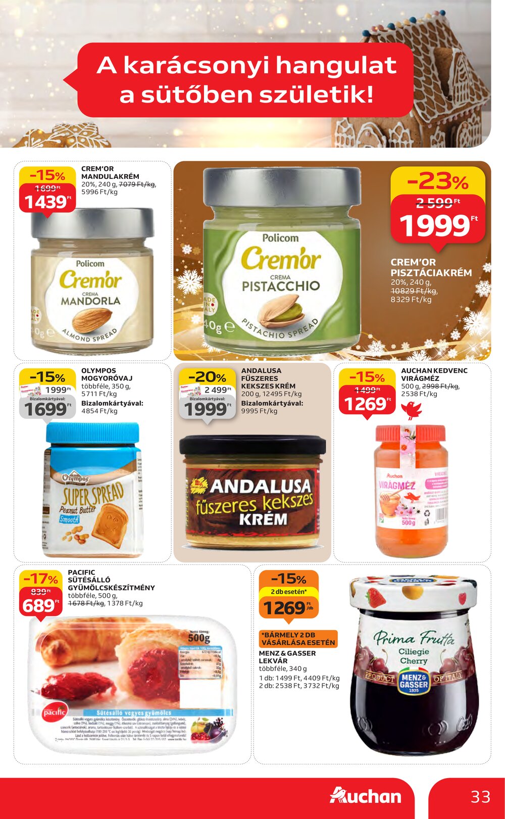 Auchan akciós újság 2025.11.27-től - 33. oldal.