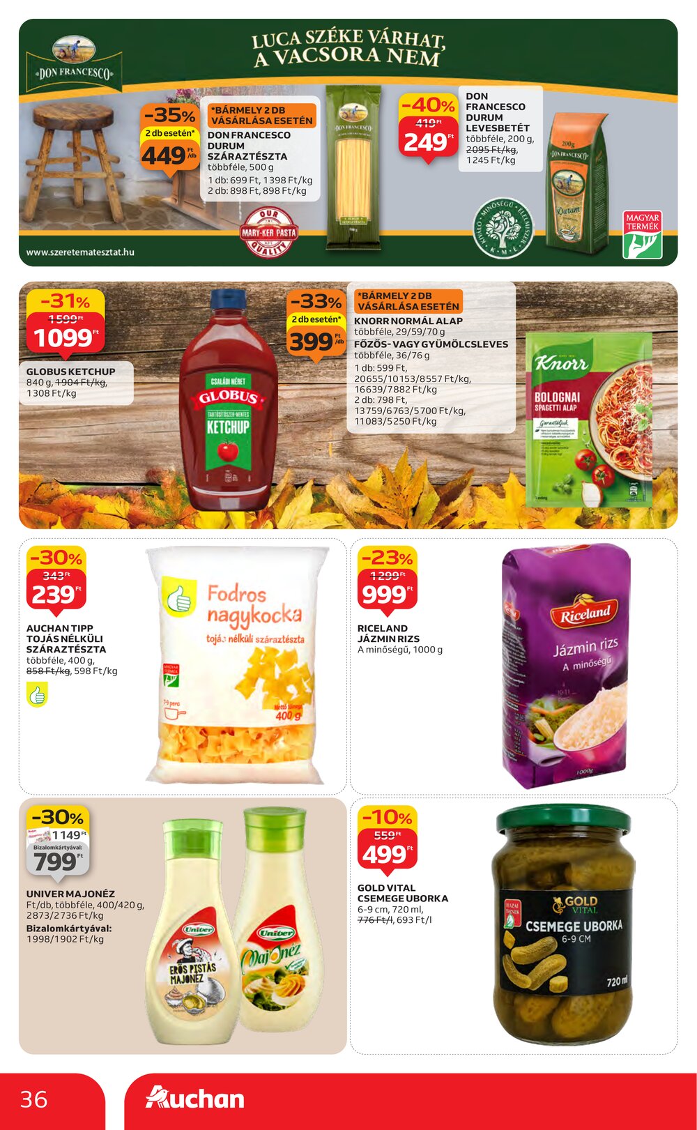 Auchan akciós újság 2025.11.27-től - 36. oldal.