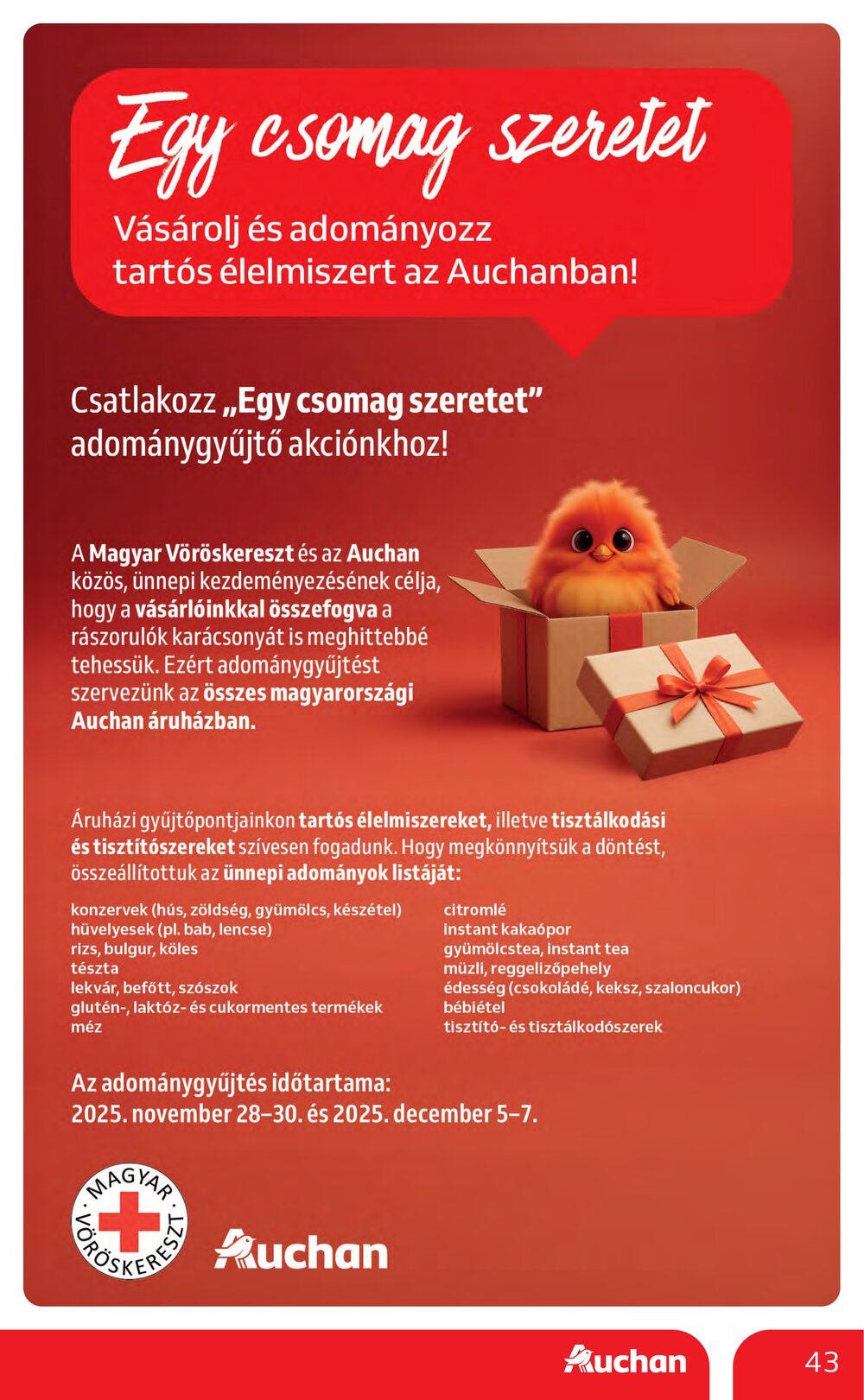 Auchan akciós újság 2025.11.27-től - 43. oldal.