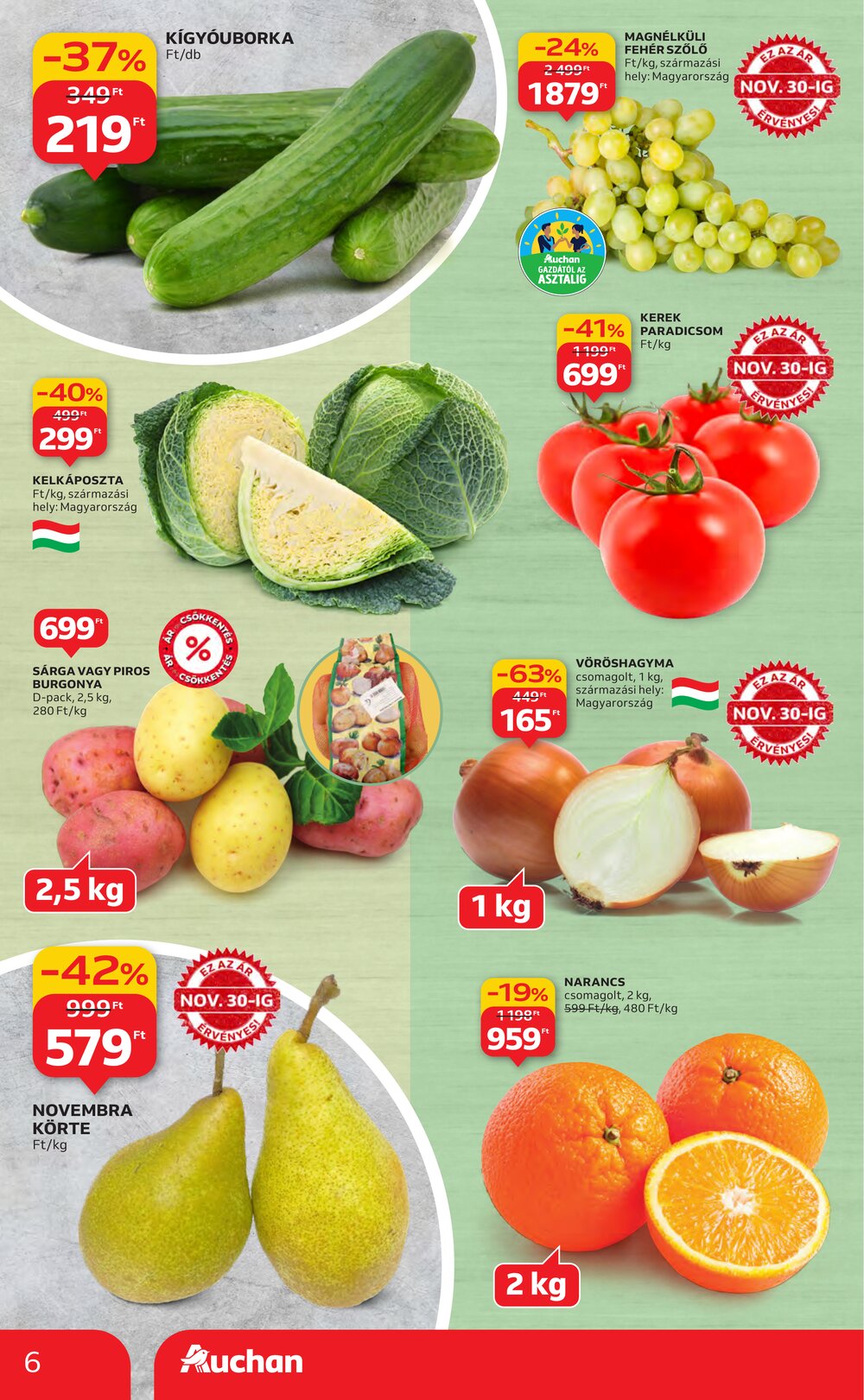 Auchan akciós újság 2025.11.27-től - 6. oldal.