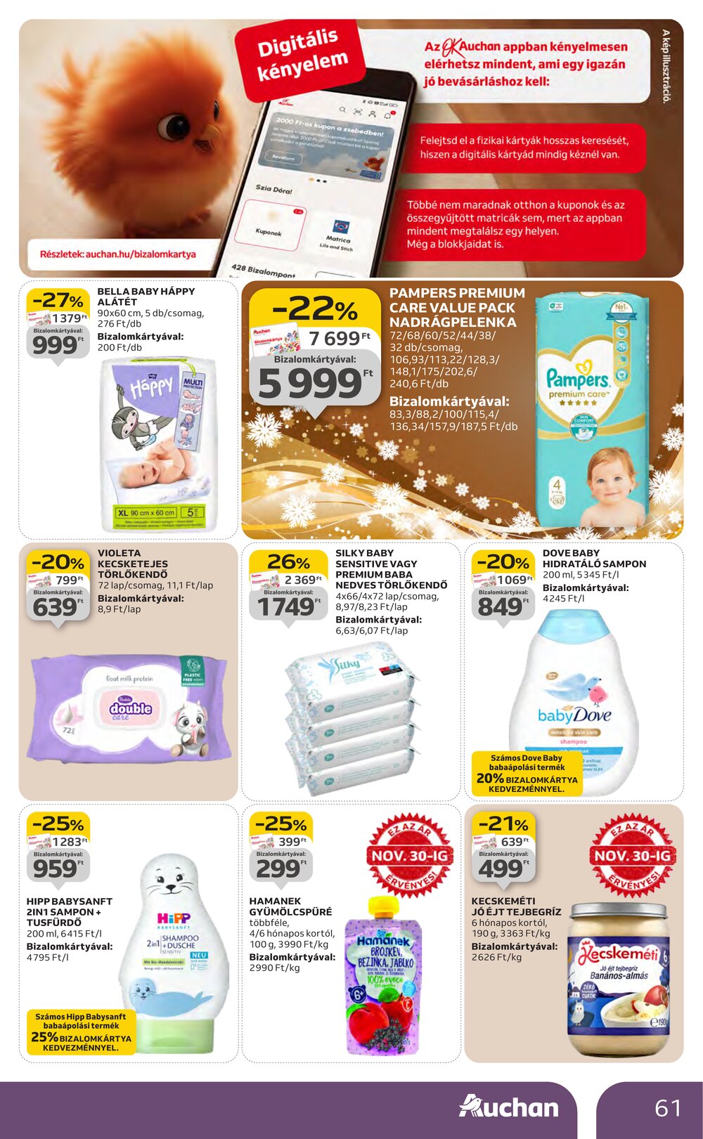 Auchan akciós újság 2025.11.27-től - 61. oldal.