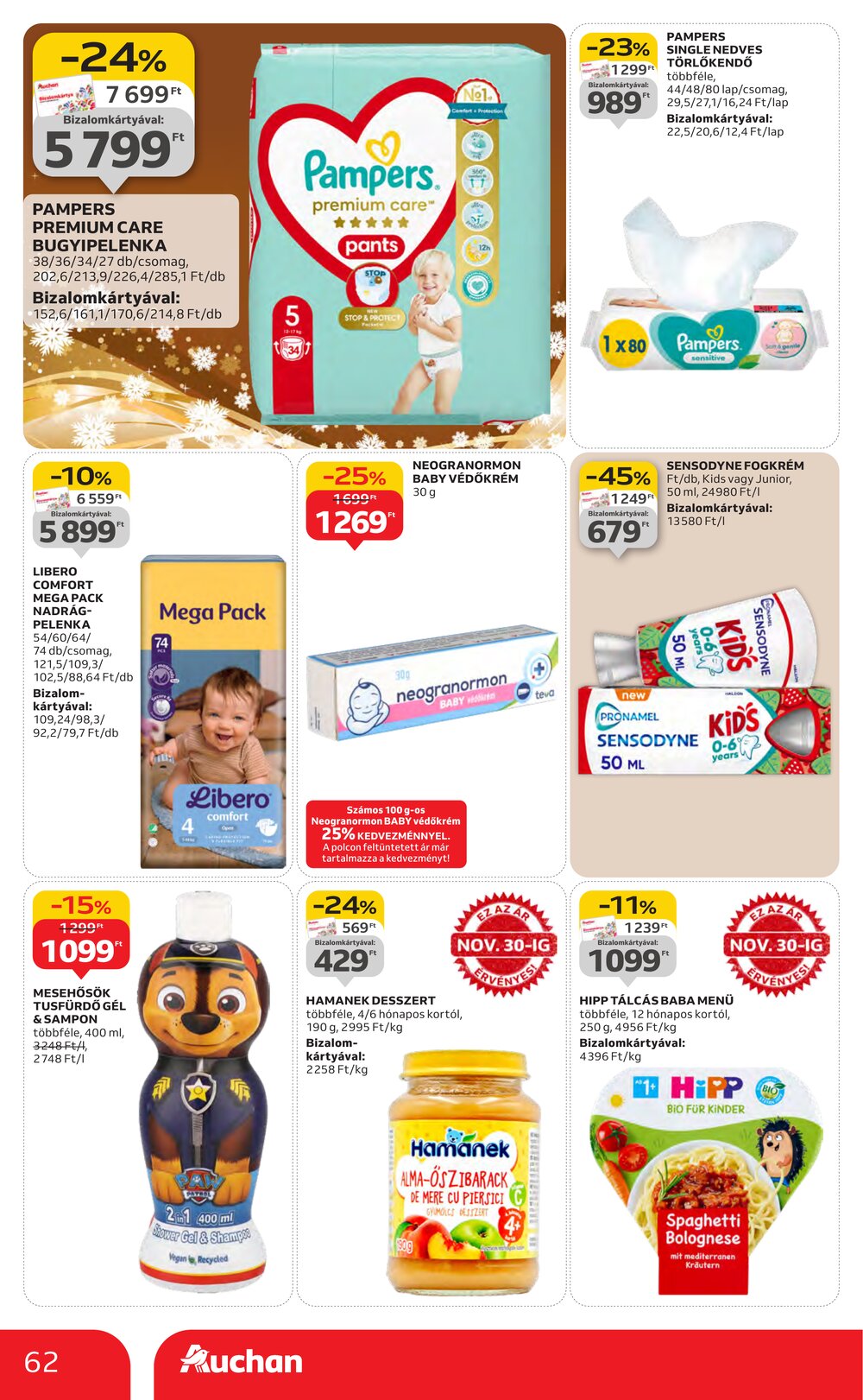 Auchan akciós újság 2025.11.27-től - 62. oldal.