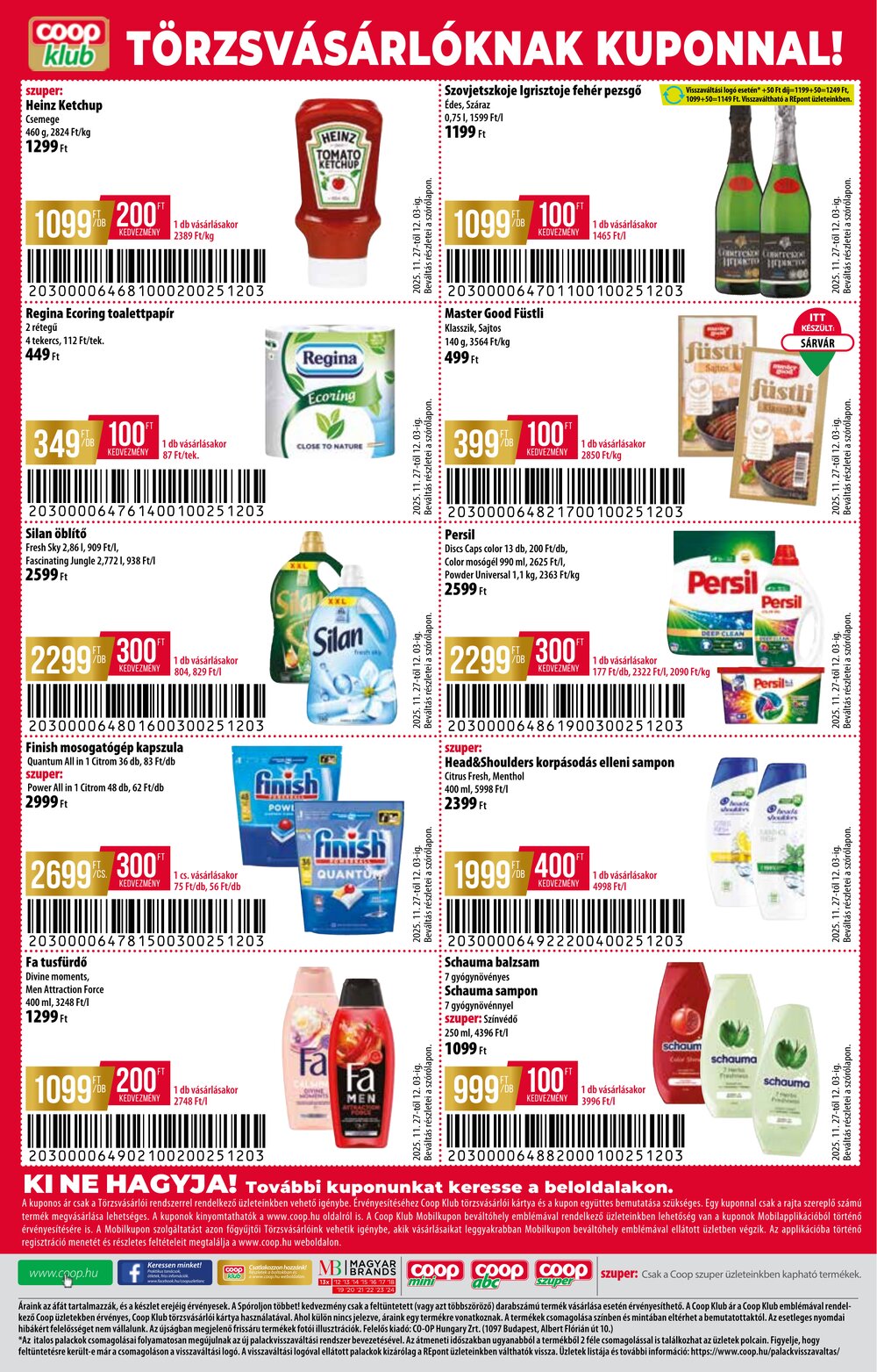 Coop akciós újság 2025.11.27-től - 12. oldal.