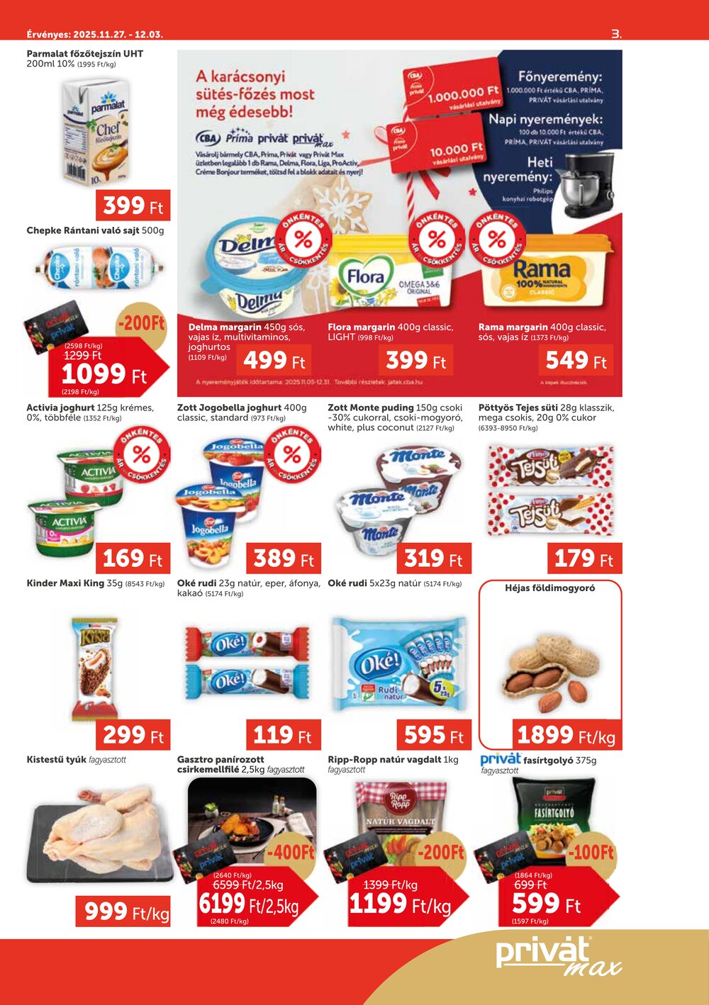 Privát akciós újság 2025.11.27-től - 3. oldal.