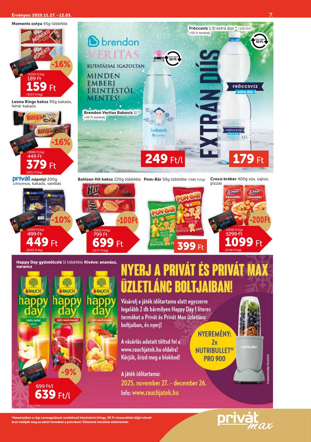 Privát akciós újság 2025.11.27-től - 7. oldal.