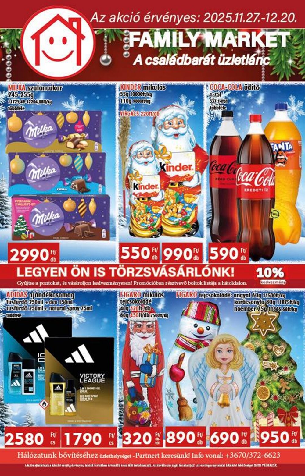 Family Market akciós újság 2025.11.27-től - 1. oldal.