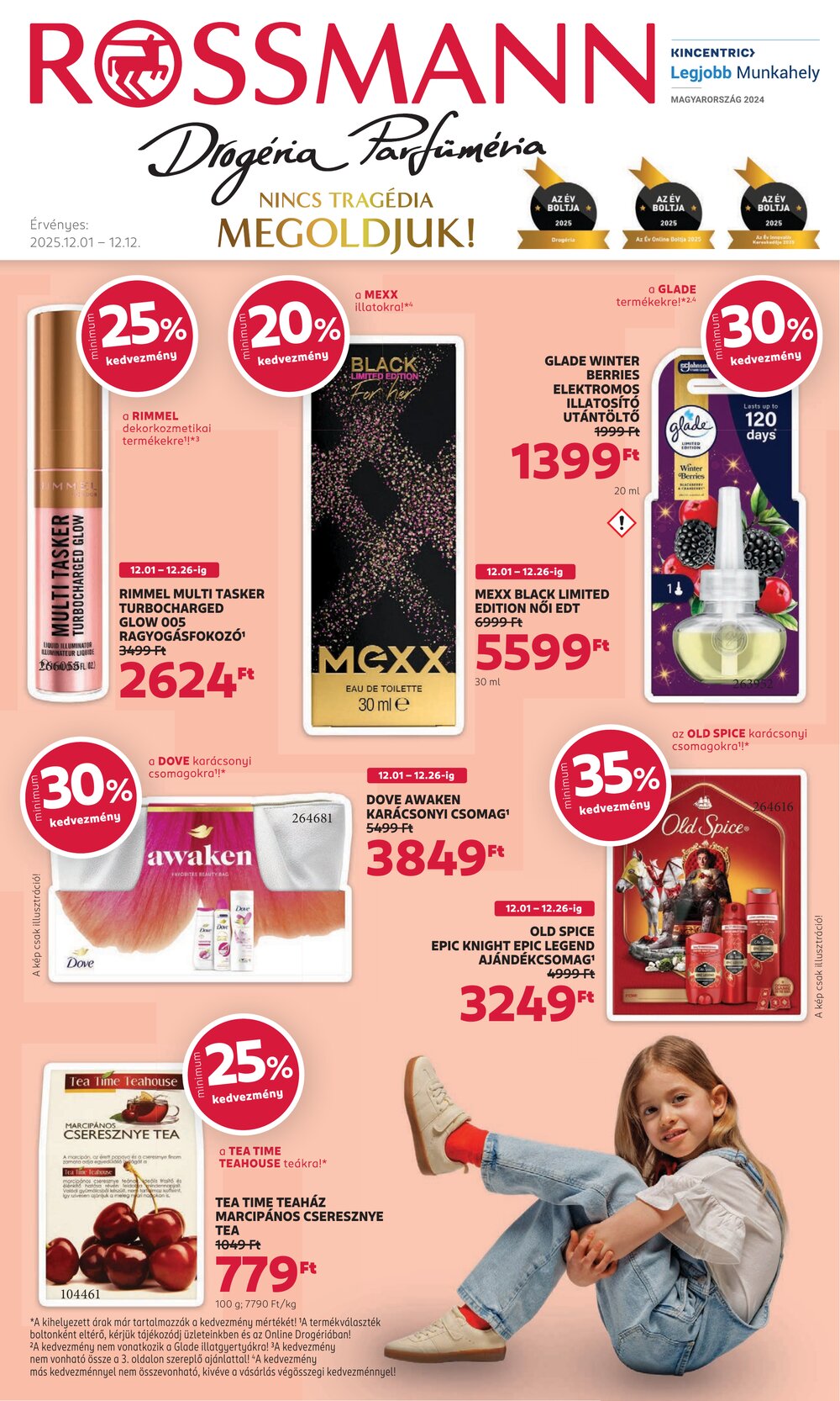 Rossmann akciós újság 2025.12.01-től - 1. oldal.