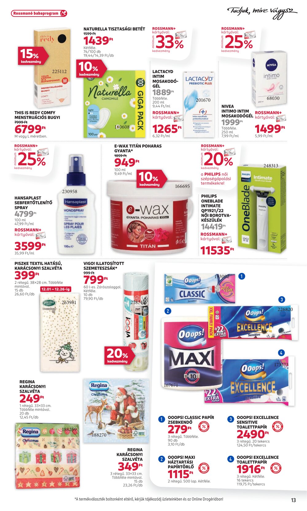 Rossmann akciós újság 2025.12.01-től - 15. oldal.