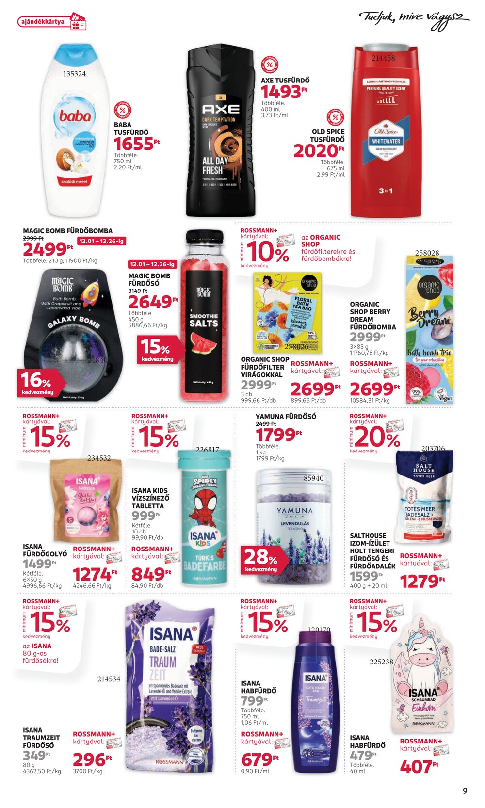 Rossmann akciós újság 2025.12.01-től - 9. oldal.